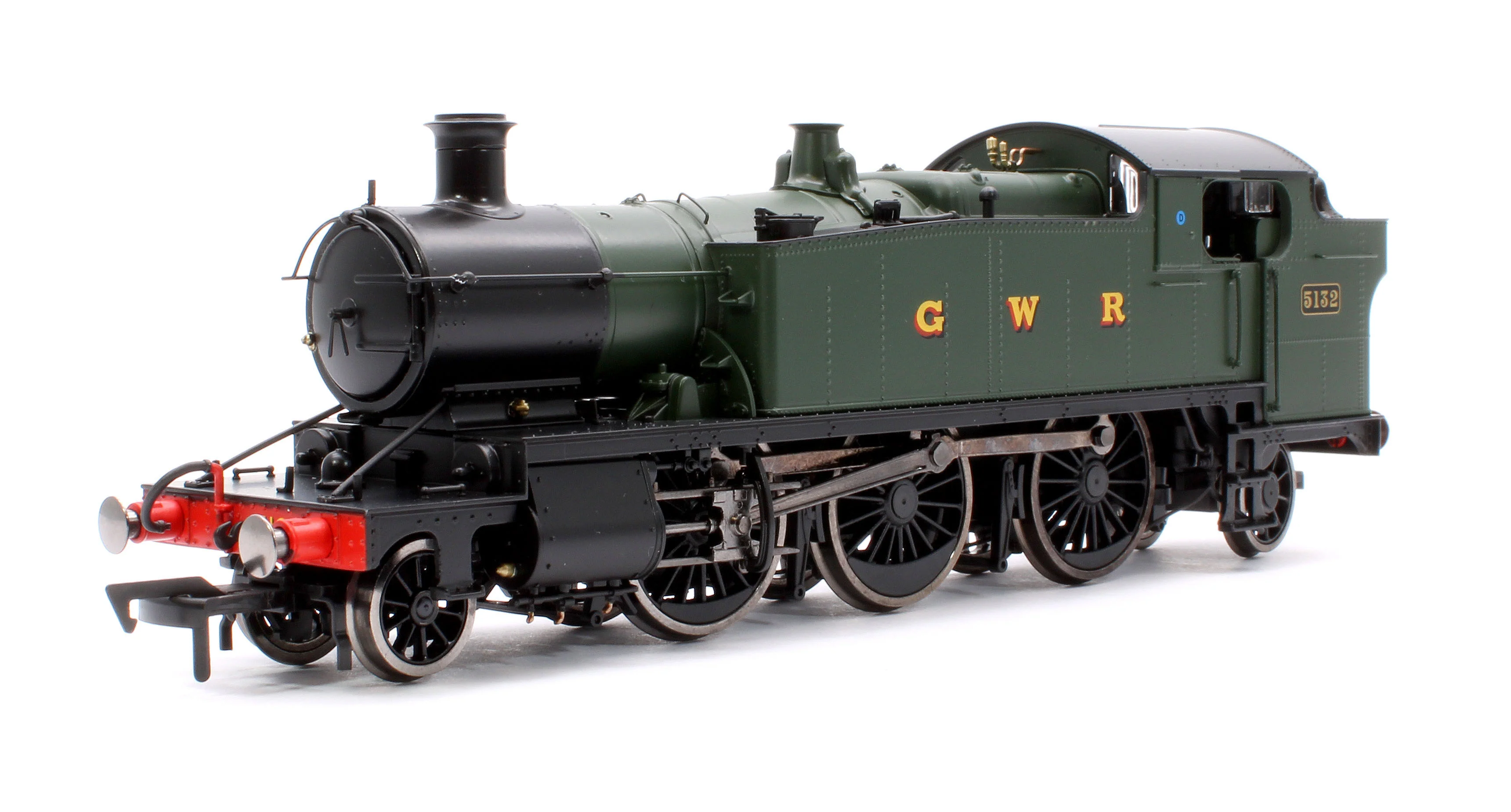 4S-041-011D Large Prairie 5132 GWR Green GWR Steam Locomotive - DCC Fitted