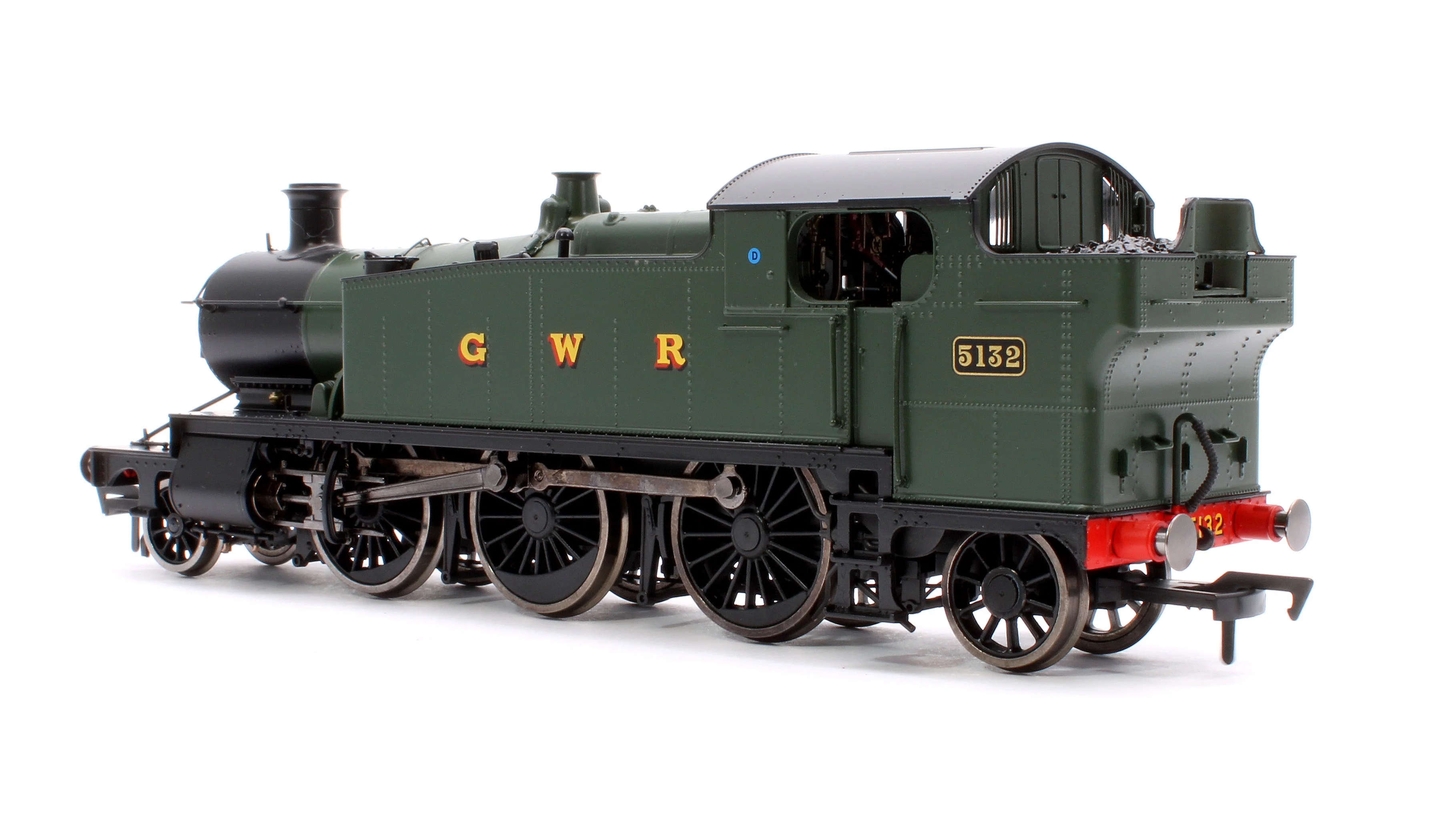 4S-041-011D Large Prairie 5132 GWR Green GWR Steam Locomotive - DCC Fitted - Image 2