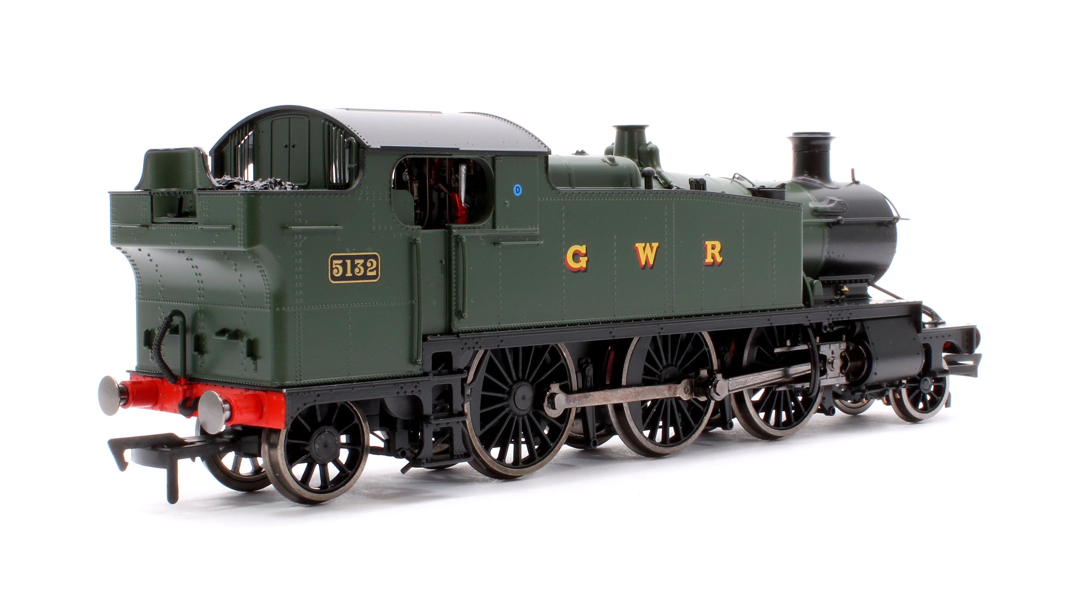4S-041-011D Large Prairie 5132 GWR Green GWR Steam Locomotive - DCC Fitted - Image 3