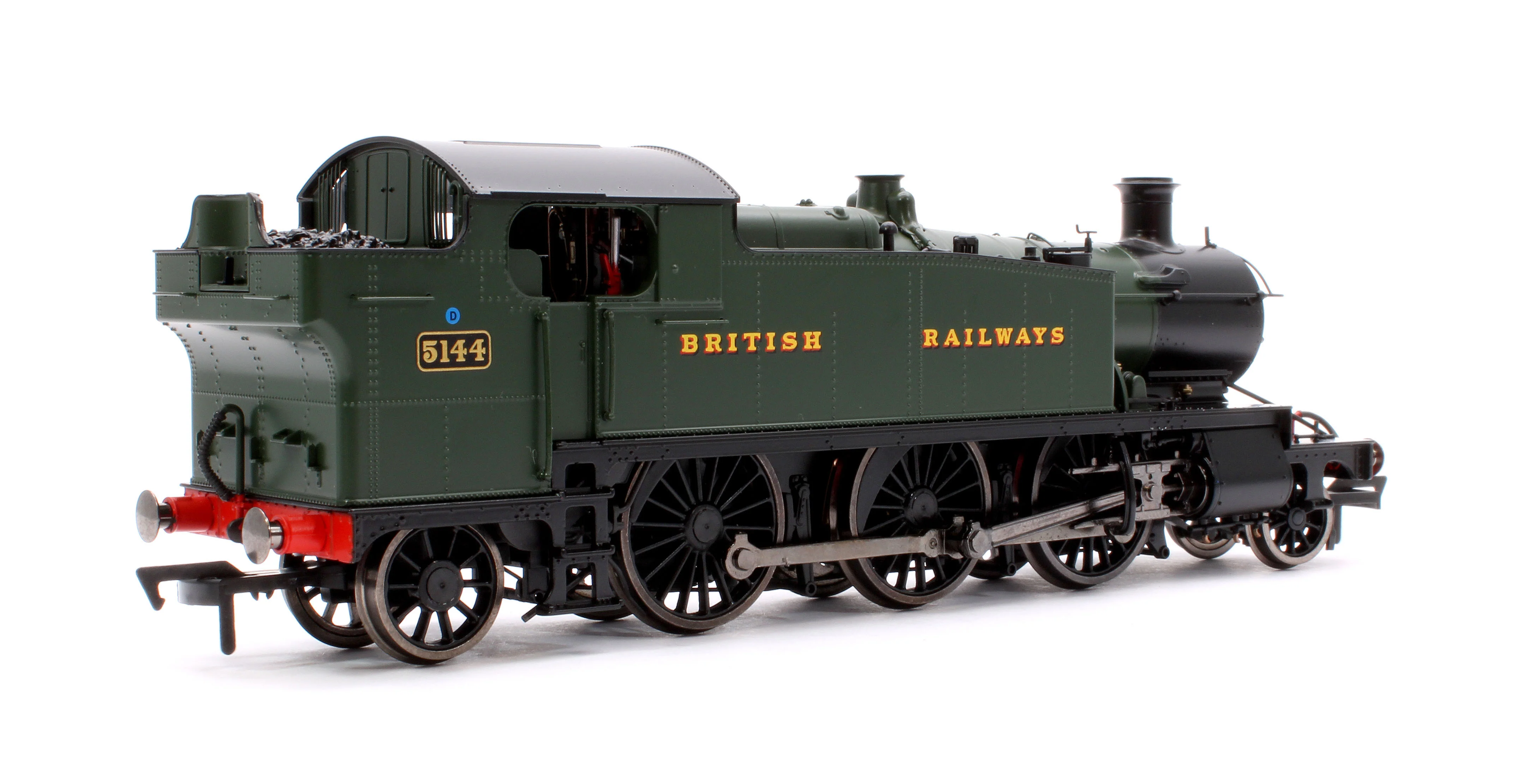 4S-041-012S Large Prairie 5144 GWR Green British Railways Steam Locomotive - DCC Sound - Image 3