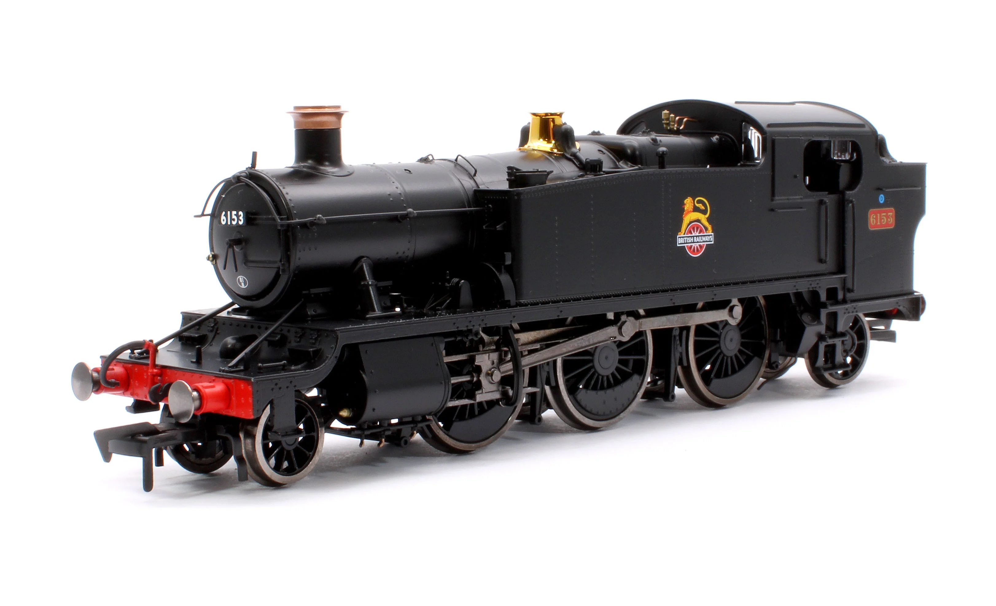 4S-041-013 Large Prairie 6153 BR Black Early Crest Steam Locomotive