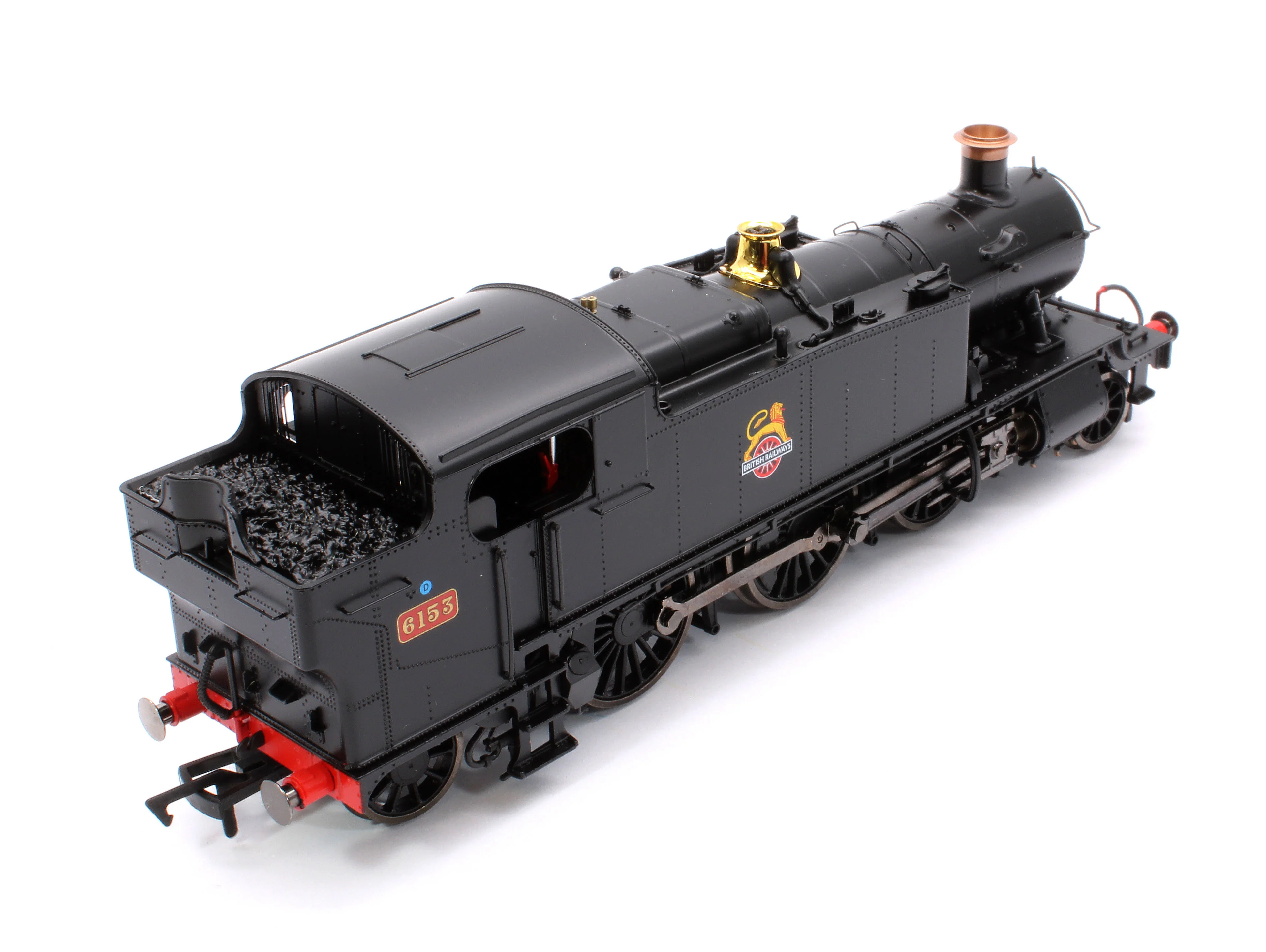 4S-041-013 Large Prairie 6153 BR Black Early Crest Steam Locomotive - Image 10