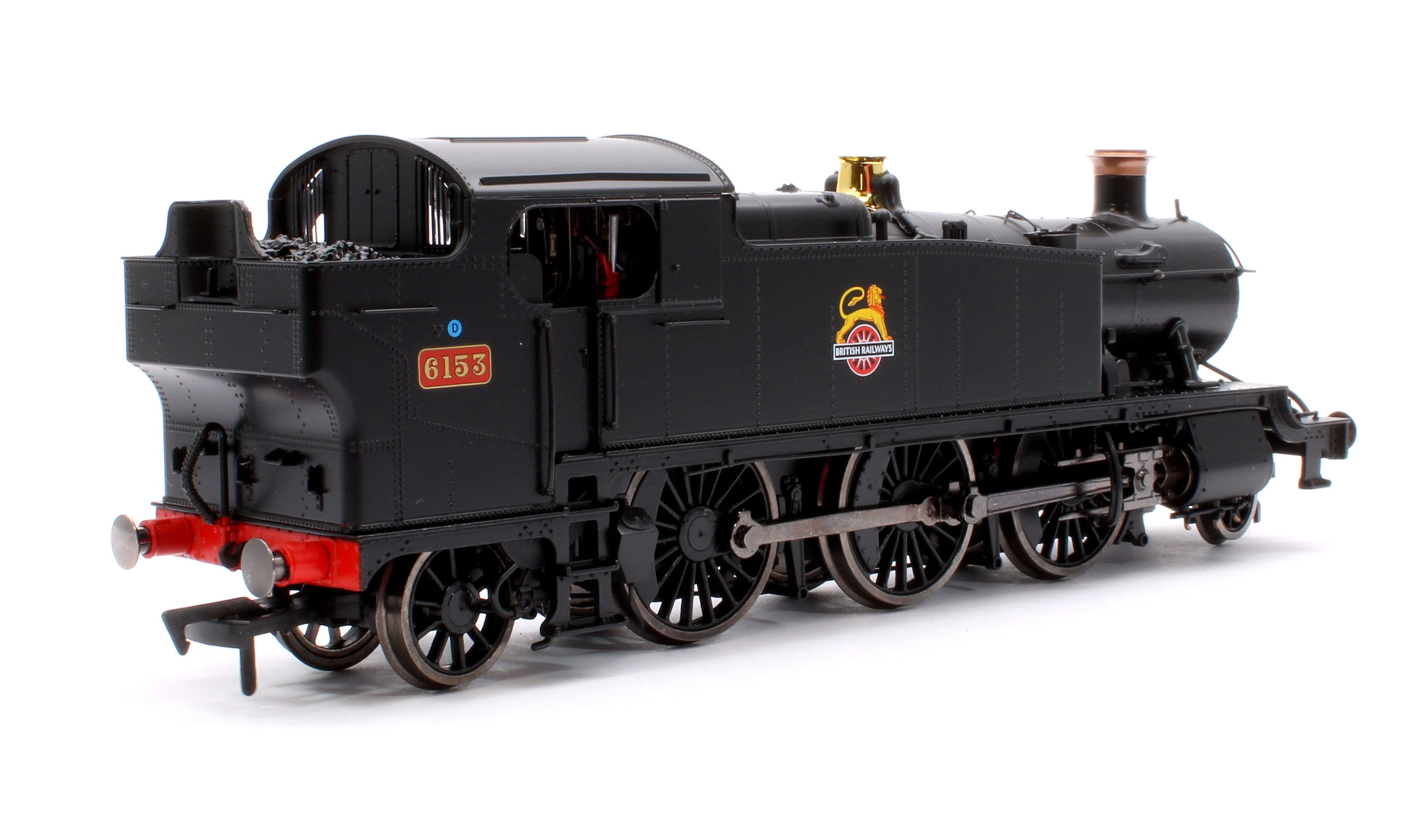 4S-041-013 Large Prairie 6153 BR Black Early Crest Steam Locomotive - Image 3