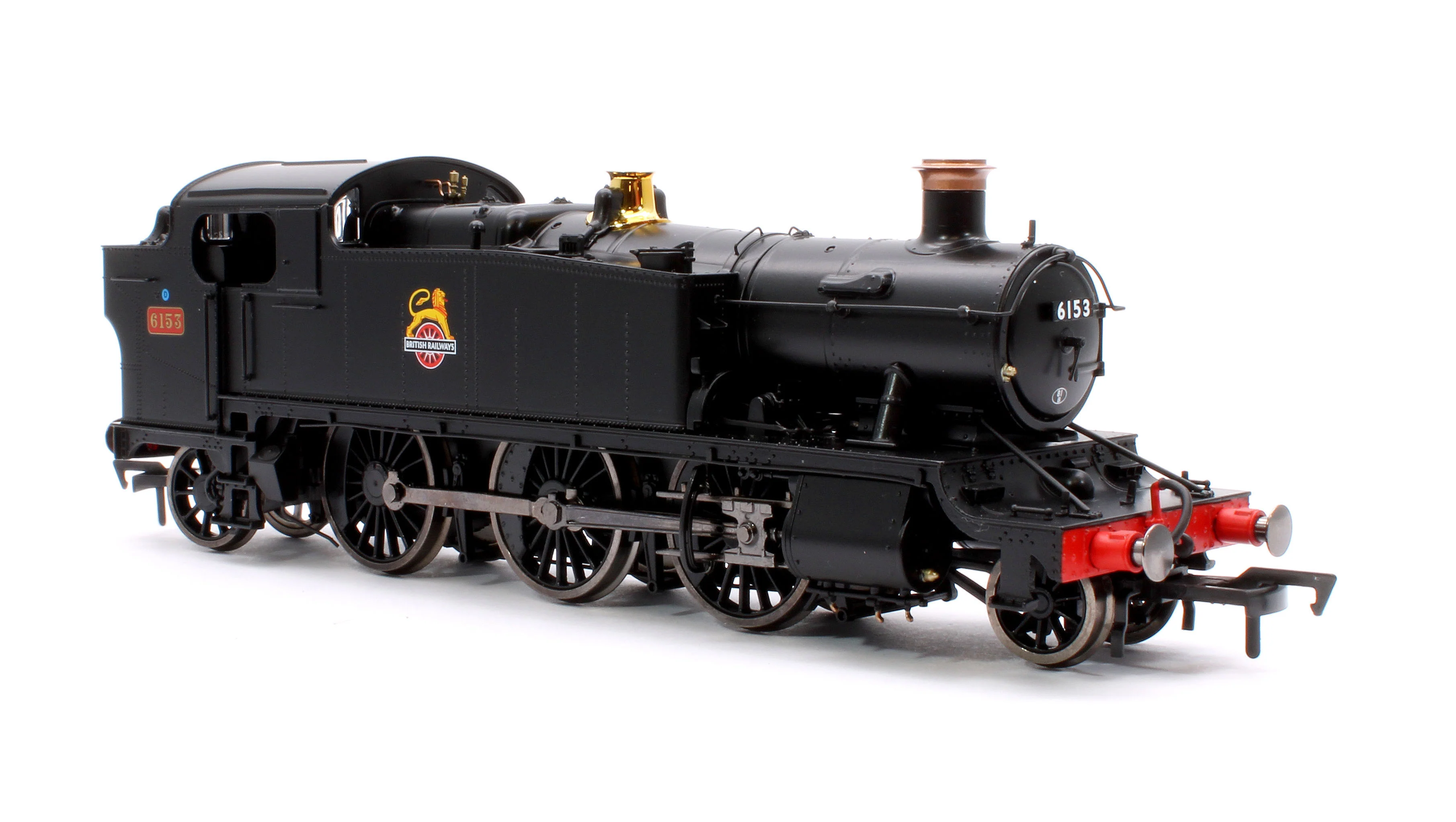 4S-041-013S Large Prairie 6153 BR Black Early Crest Steam Locomotive - DCC Sound - Image 4