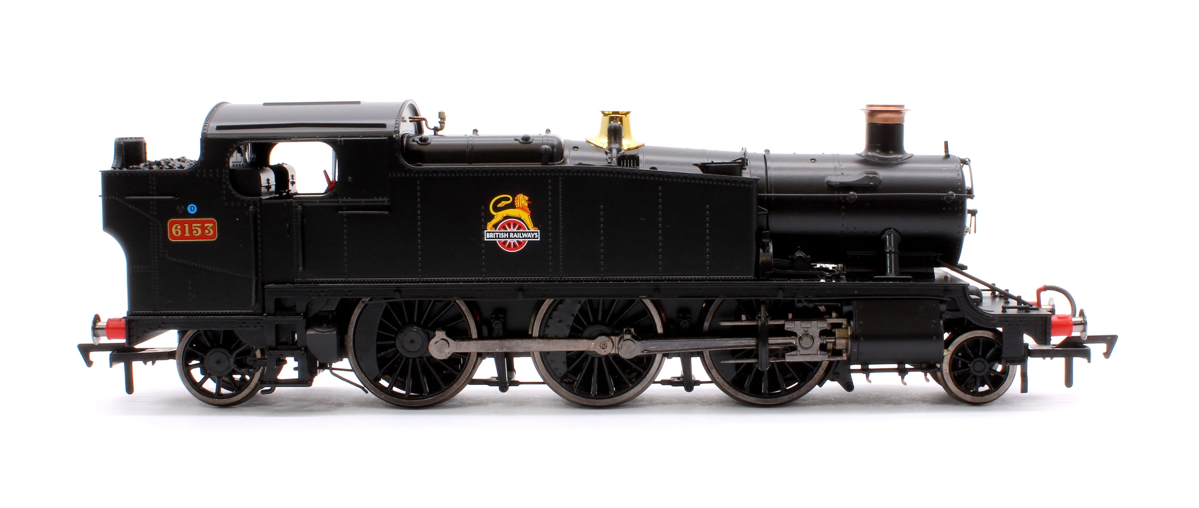 4S-041-013S Large Prairie 6153 BR Black Early Crest Steam Locomotive - DCC Sound - Image 6