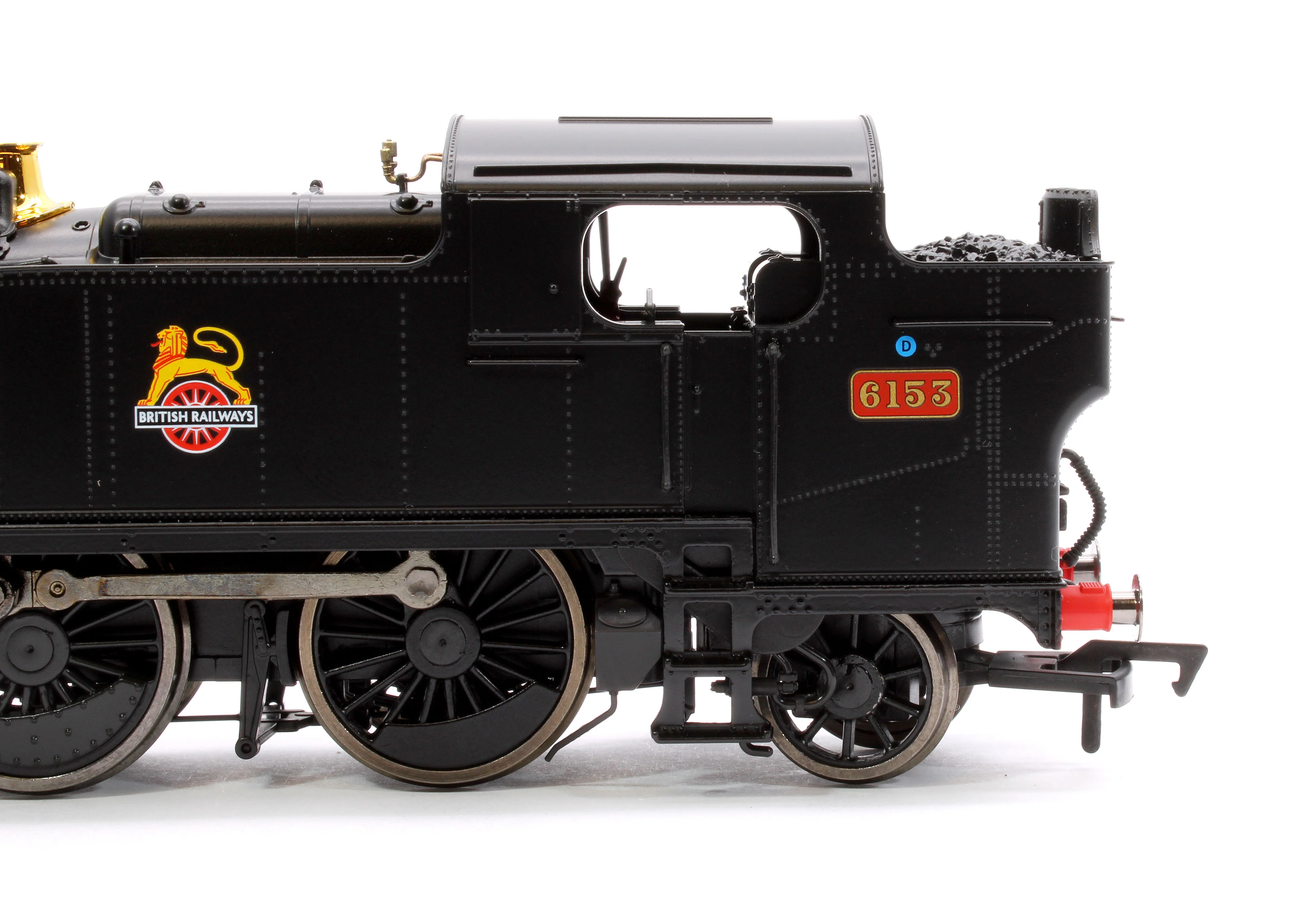 4S-041-013S Large Prairie 6153 BR Black Early Crest Steam Locomotive - DCC Sound - Image 8