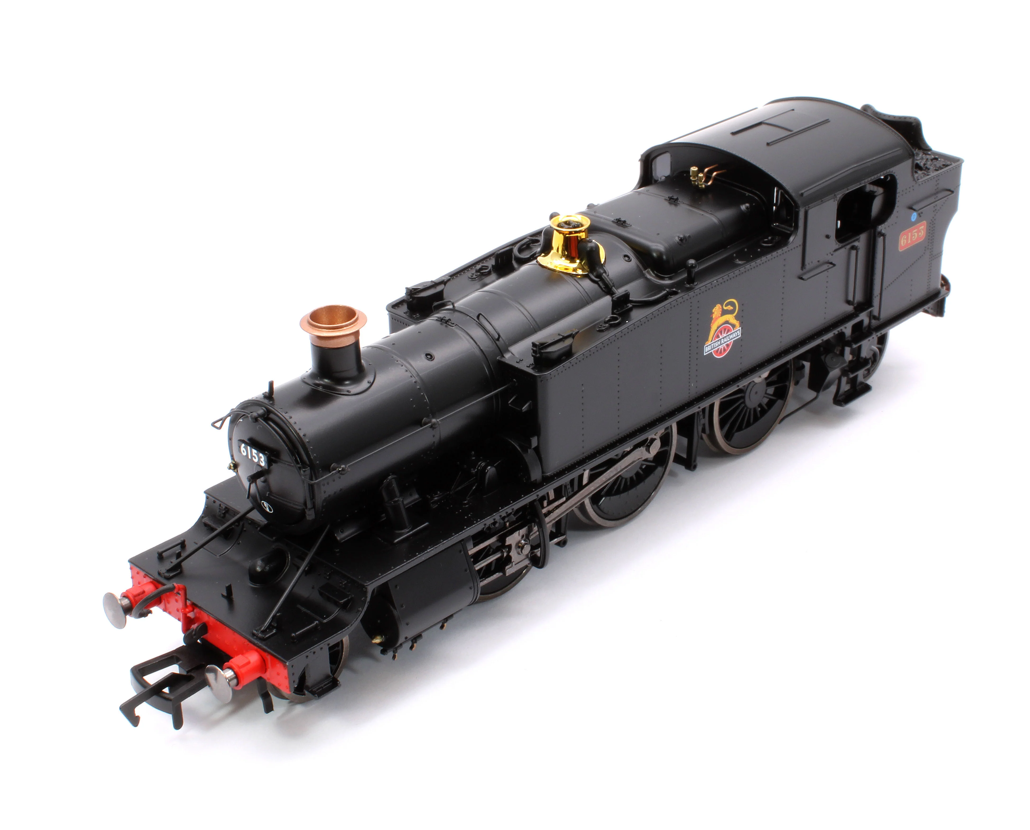 4S-041-013S Large Prairie 6153 BR Black Early Crest Steam Locomotive - DCC Sound - Image 9
