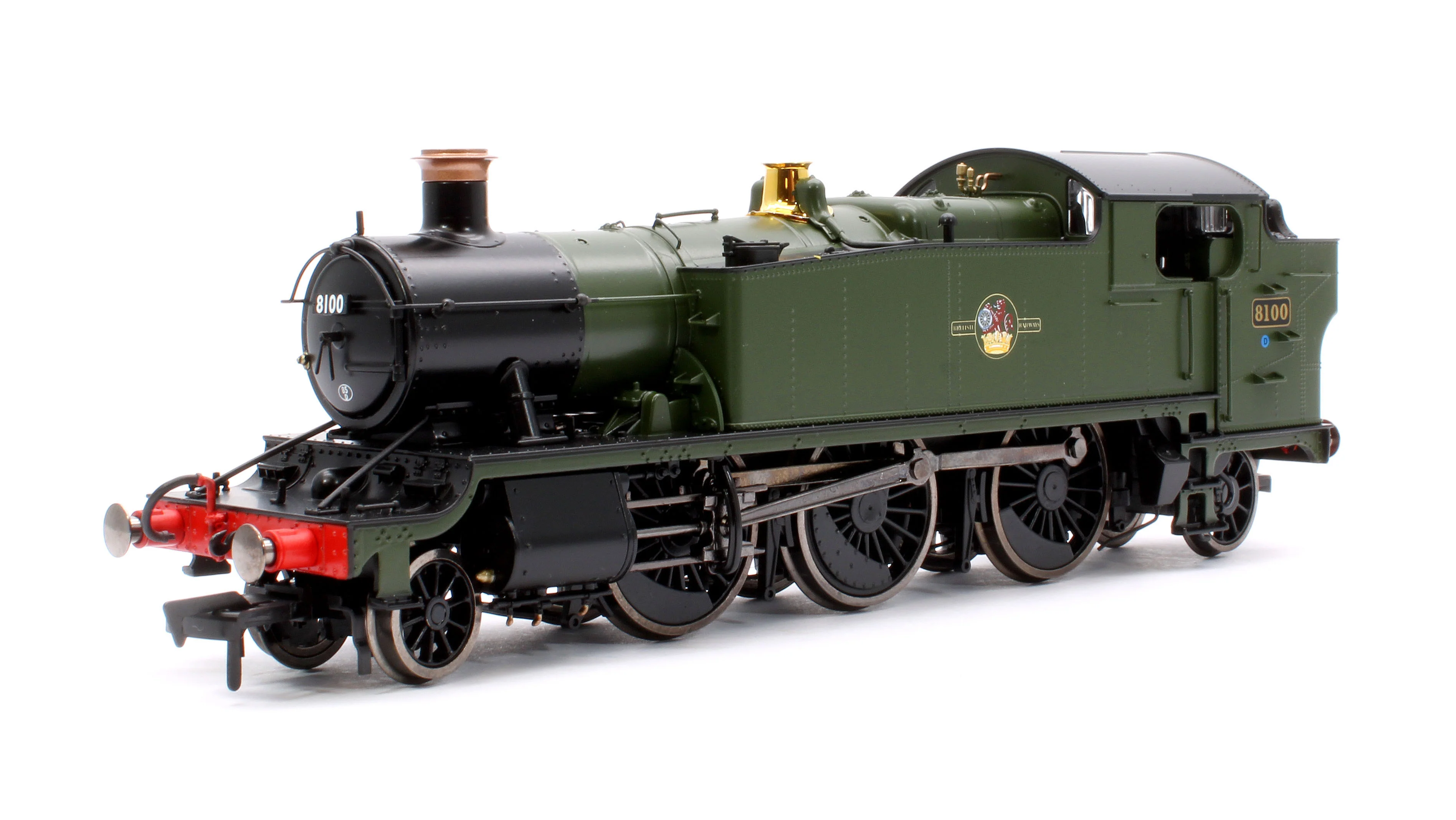 4S-041-014 Large Prairie 8100 BR Green Late Crest Steam Locomotive