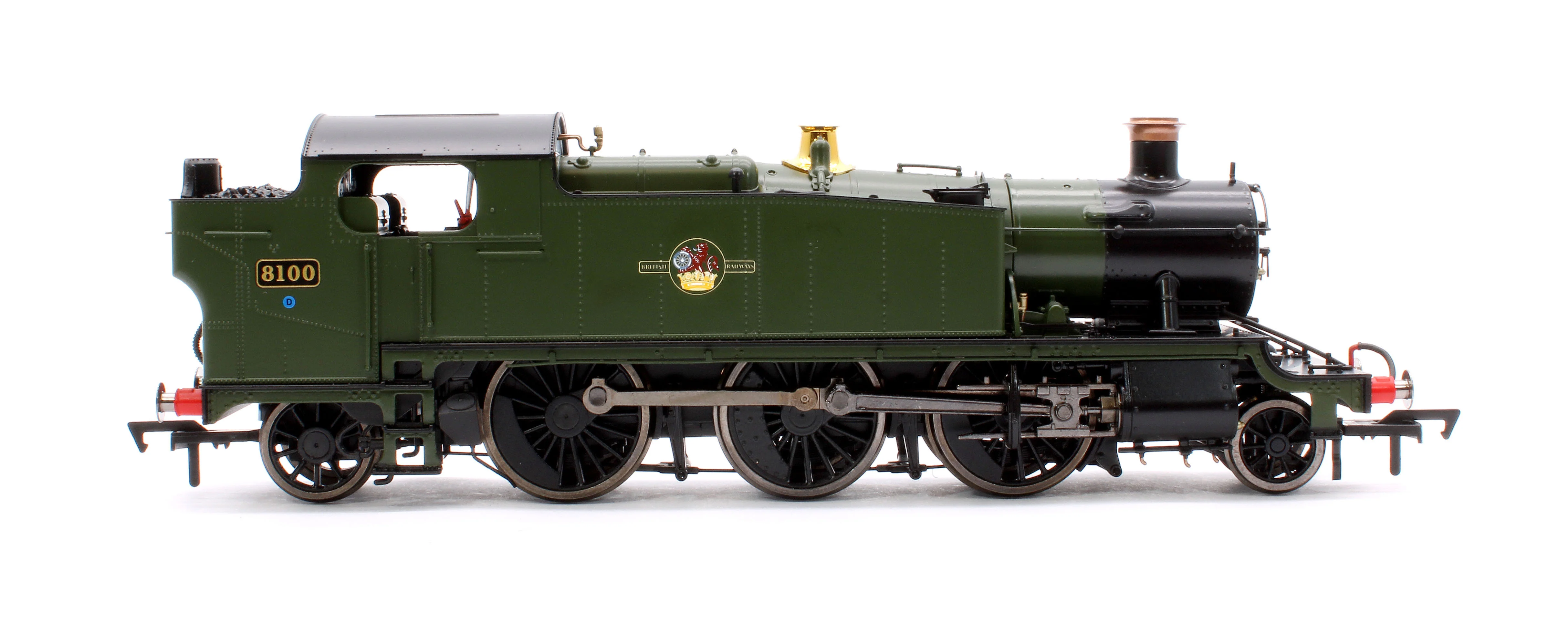 4S-041-014 Large Prairie 8100 BR Green Late Crest Steam Locomotive - Image 6