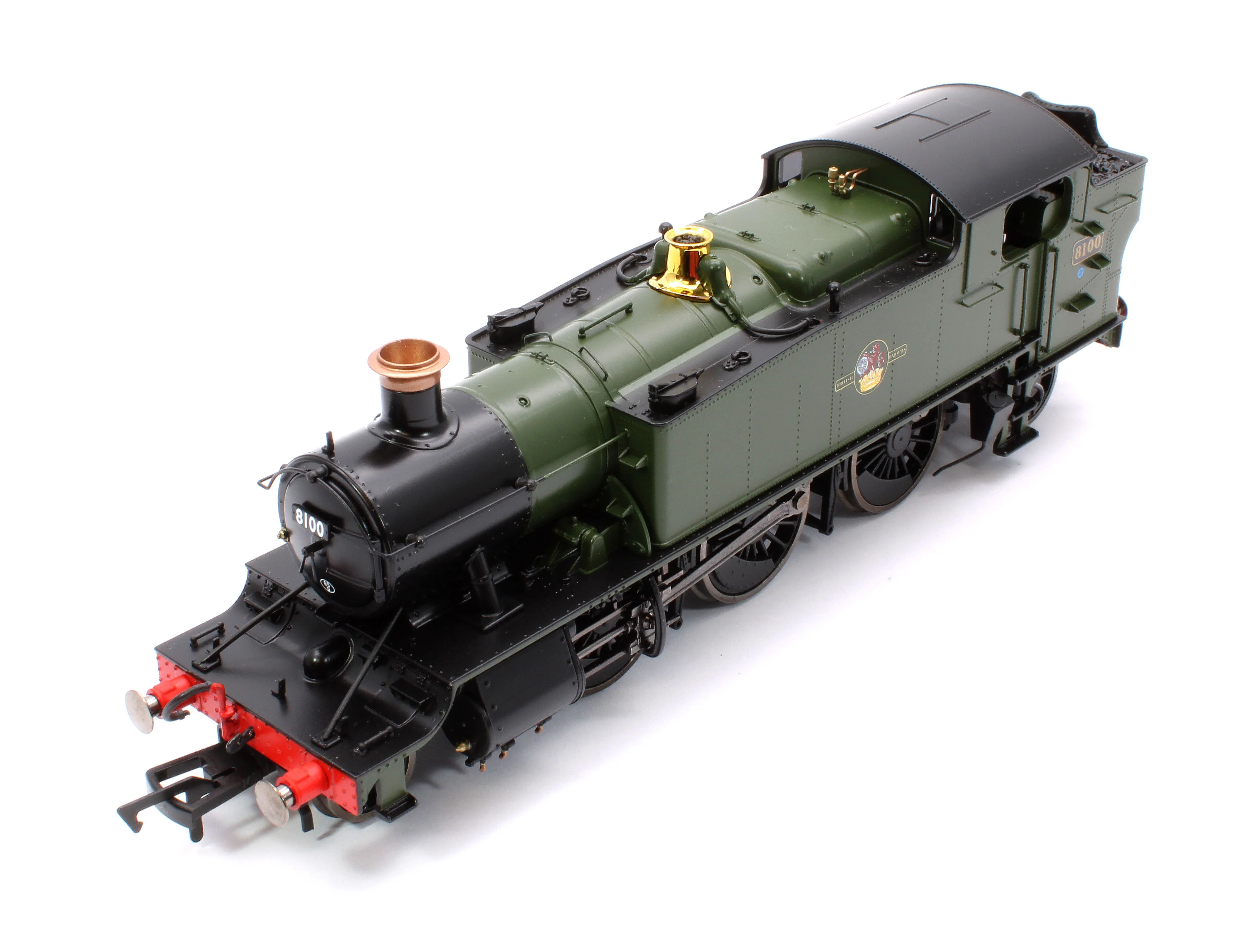 4S-041-014 Large Prairie 8100 BR Green Late Crest Steam Locomotive - Image 9