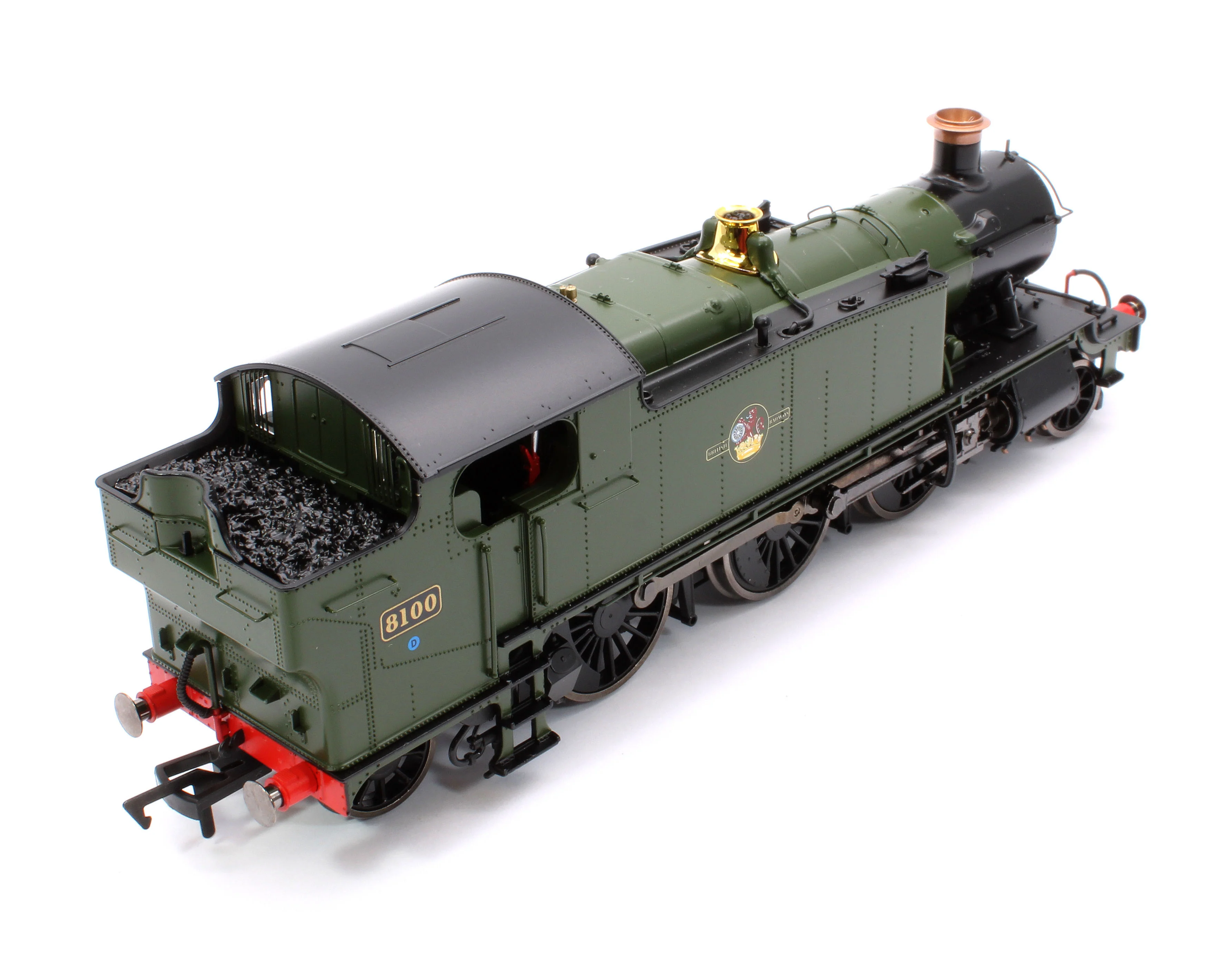 4S-041-014D Large Prairie 8100 BR Green Late Crest Steam Locomotive - DCC Fitted - Image 10