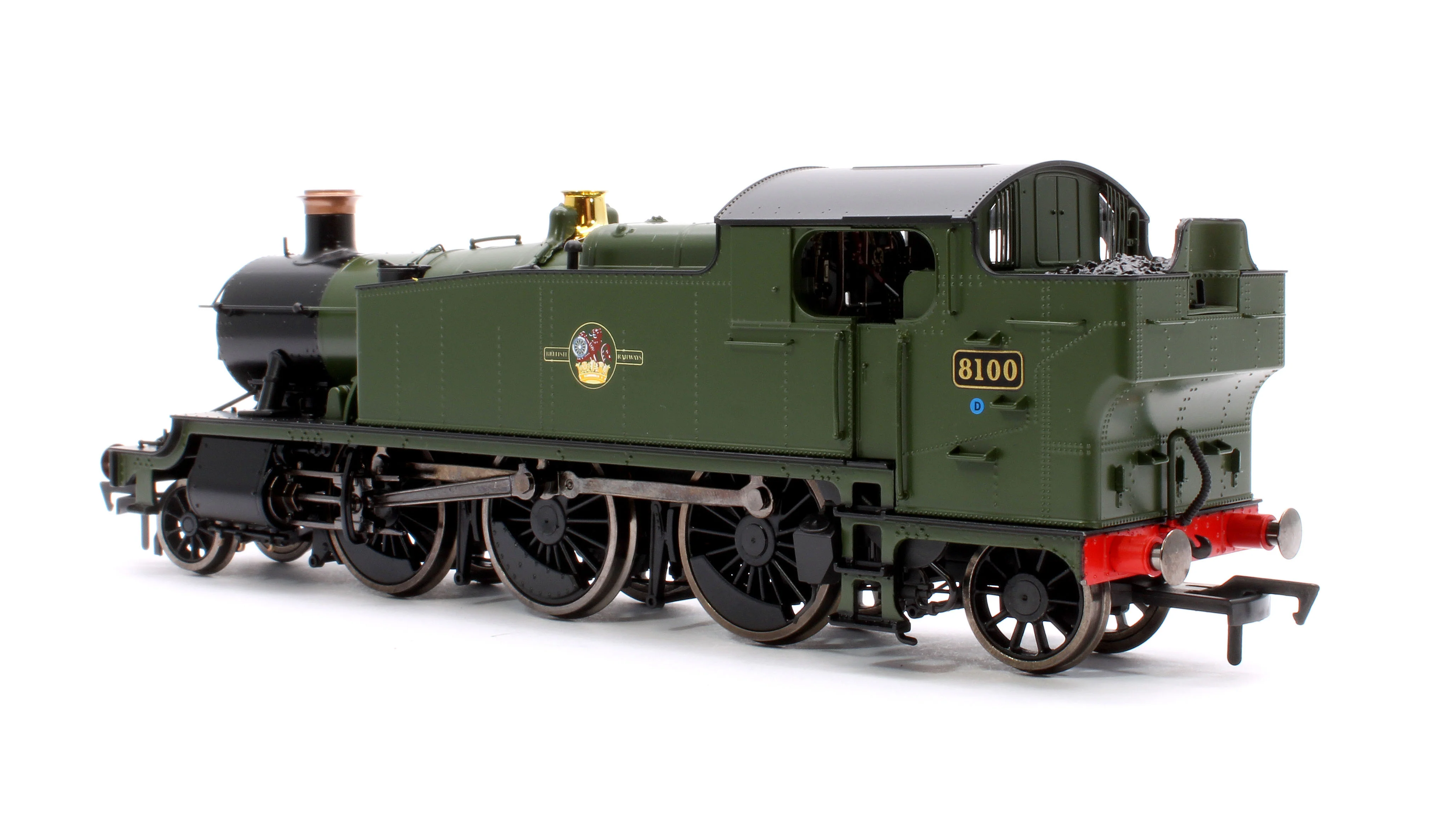 4S-041-014S Large Prairie 8100 BR Green Late Crest Steam Locomotive - DCC Sound - Image 2