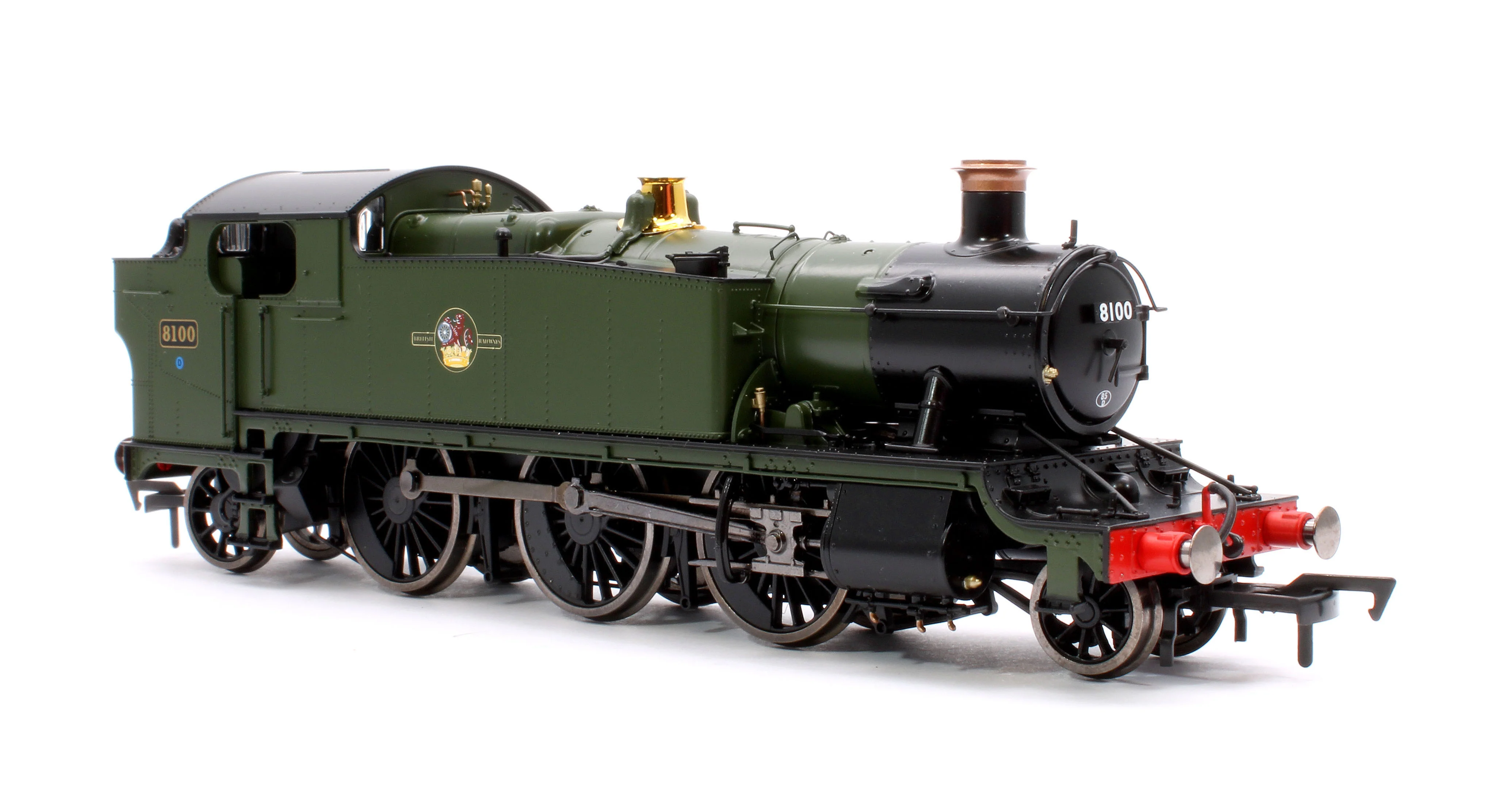 4S-041-014S Large Prairie 8100 BR Green Late Crest Steam Locomotive - DCC Sound - Image 4
