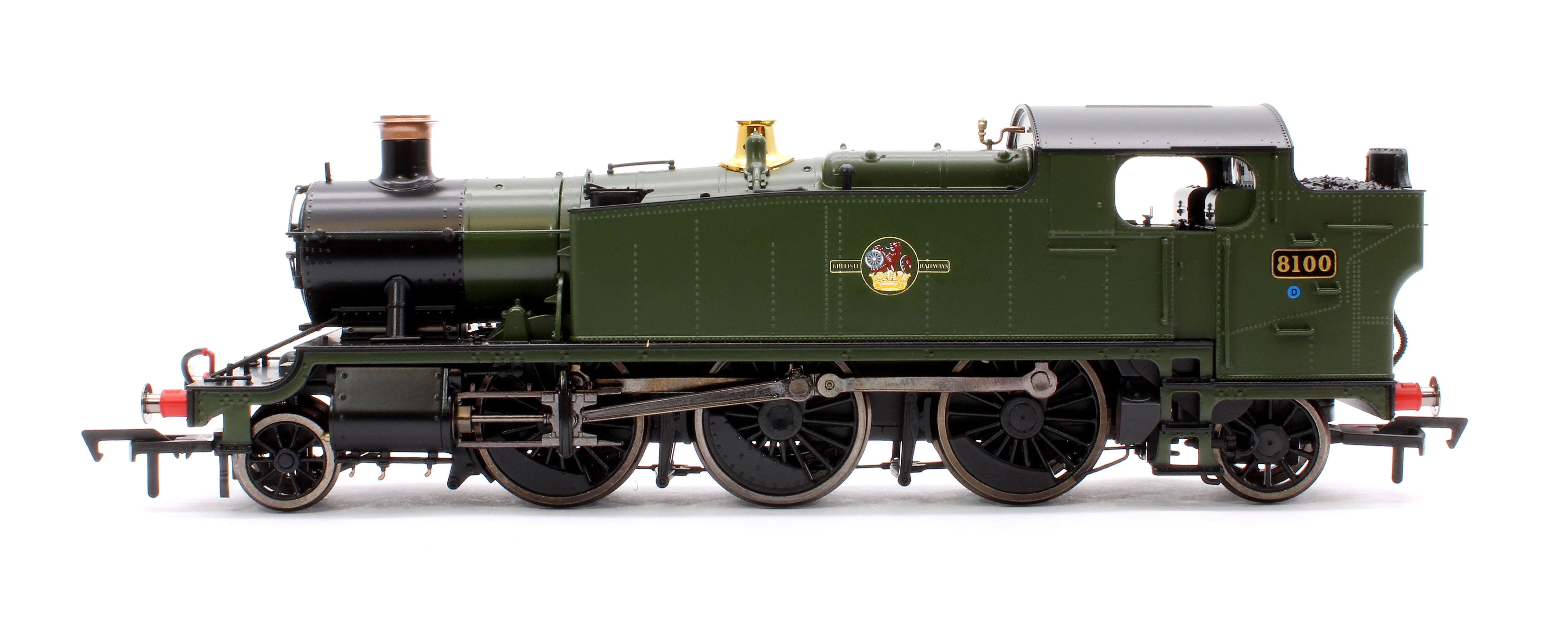 4S-041-014S Large Prairie 8100 BR Green Late Crest Steam Locomotive - DCC Sound - Image 5
