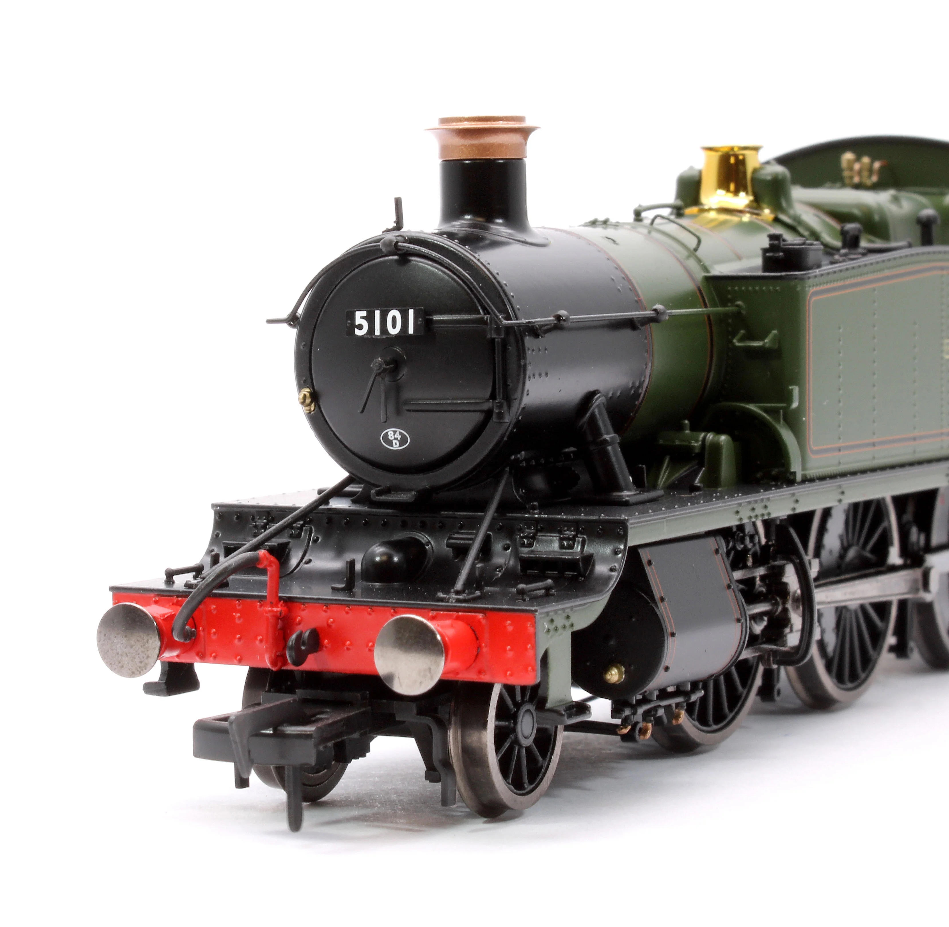 4S-041-015 Large Prairie 5101 Lined BR Green Late Crest Steam Locomotive - Image 7
