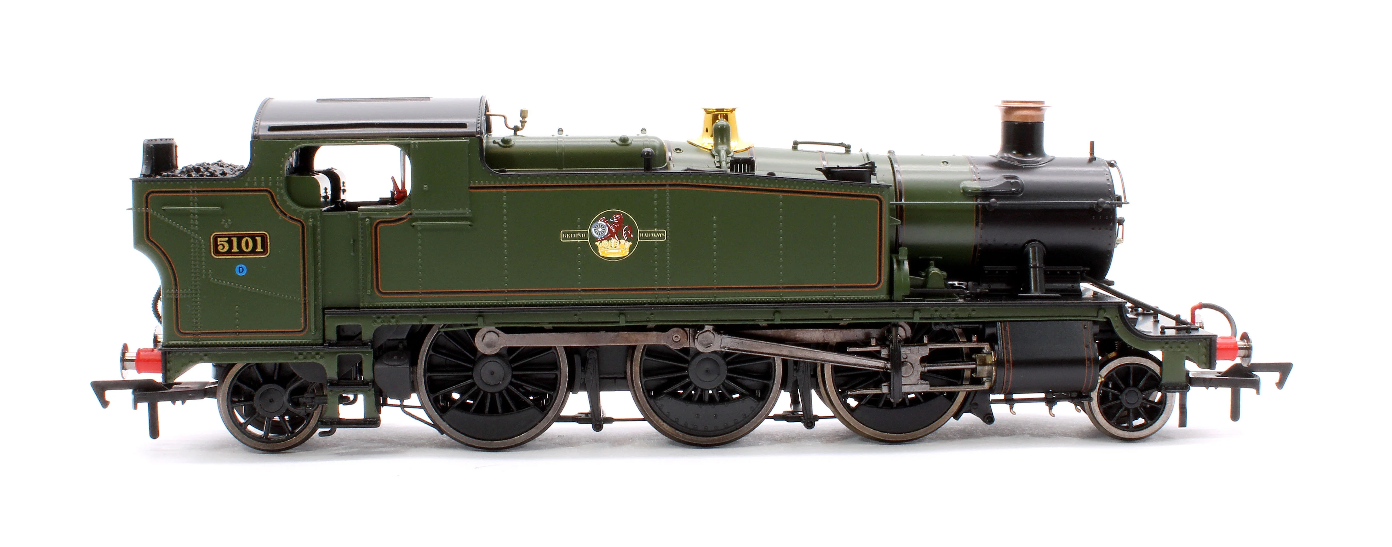 4S-041-015S Large Prairie 5101 Lined BR Green Late Crest Steam Locomotive - DCC Sound - Image 6