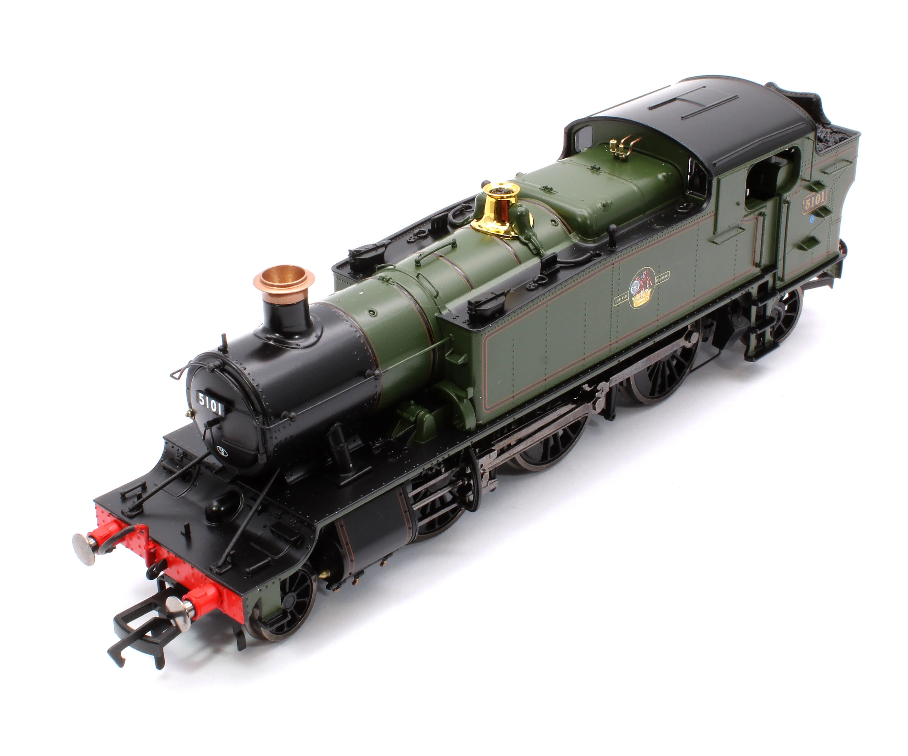 4S-041-015S Large Prairie 5101 Lined BR Green Late Crest Steam Locomotive - DCC Sound - Image 9