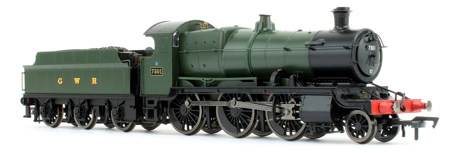 4S-043-003 GWR Mogul 2-6-0 Locomotive Green with GWR & BR Smoke Box Number Plate #7301 - Image 3