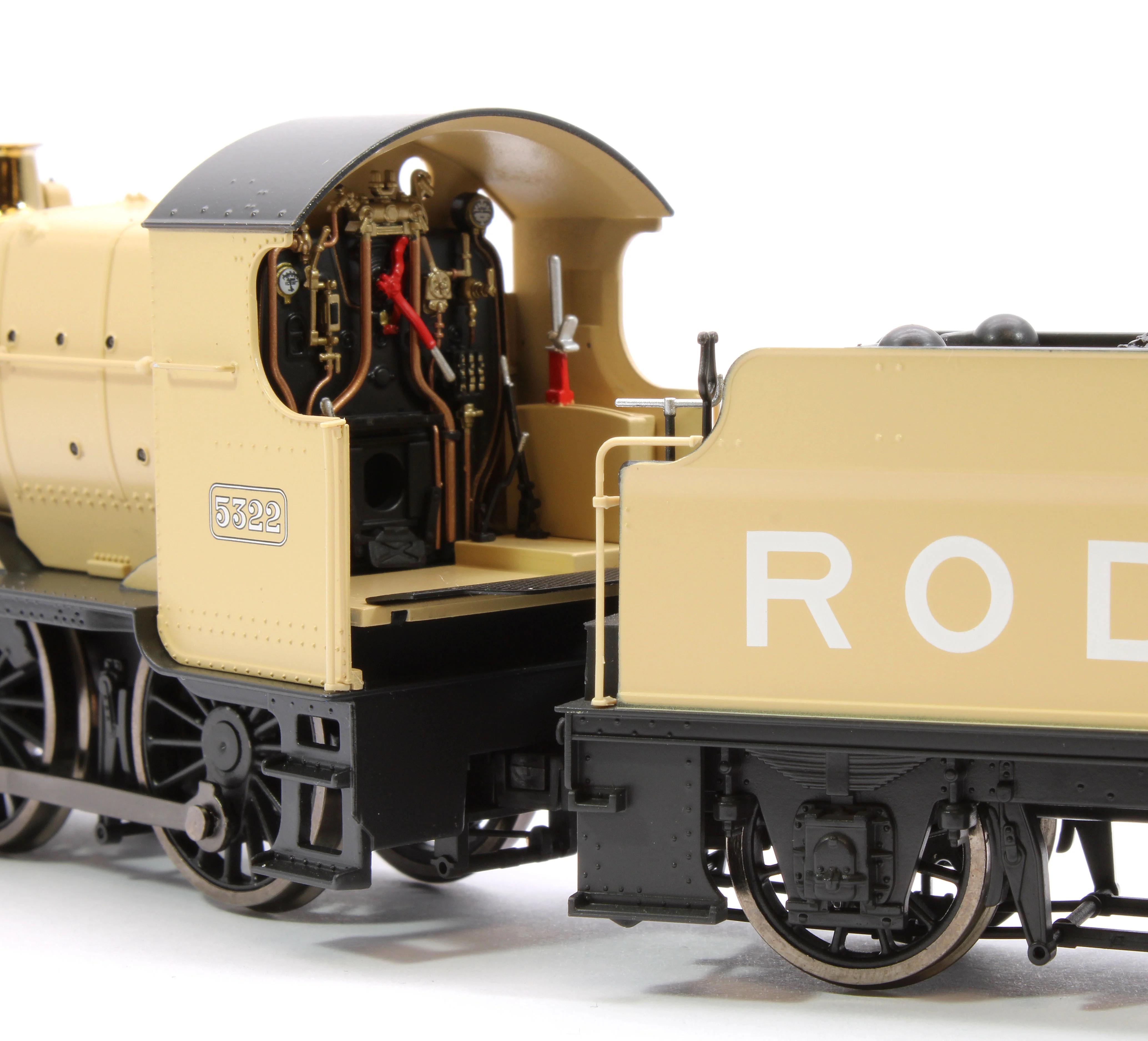 4S-043-008D GWR 43xx 2-6-0 Mogul 5322 Khaki Steam Locomotive - DCC FItted - Image 8