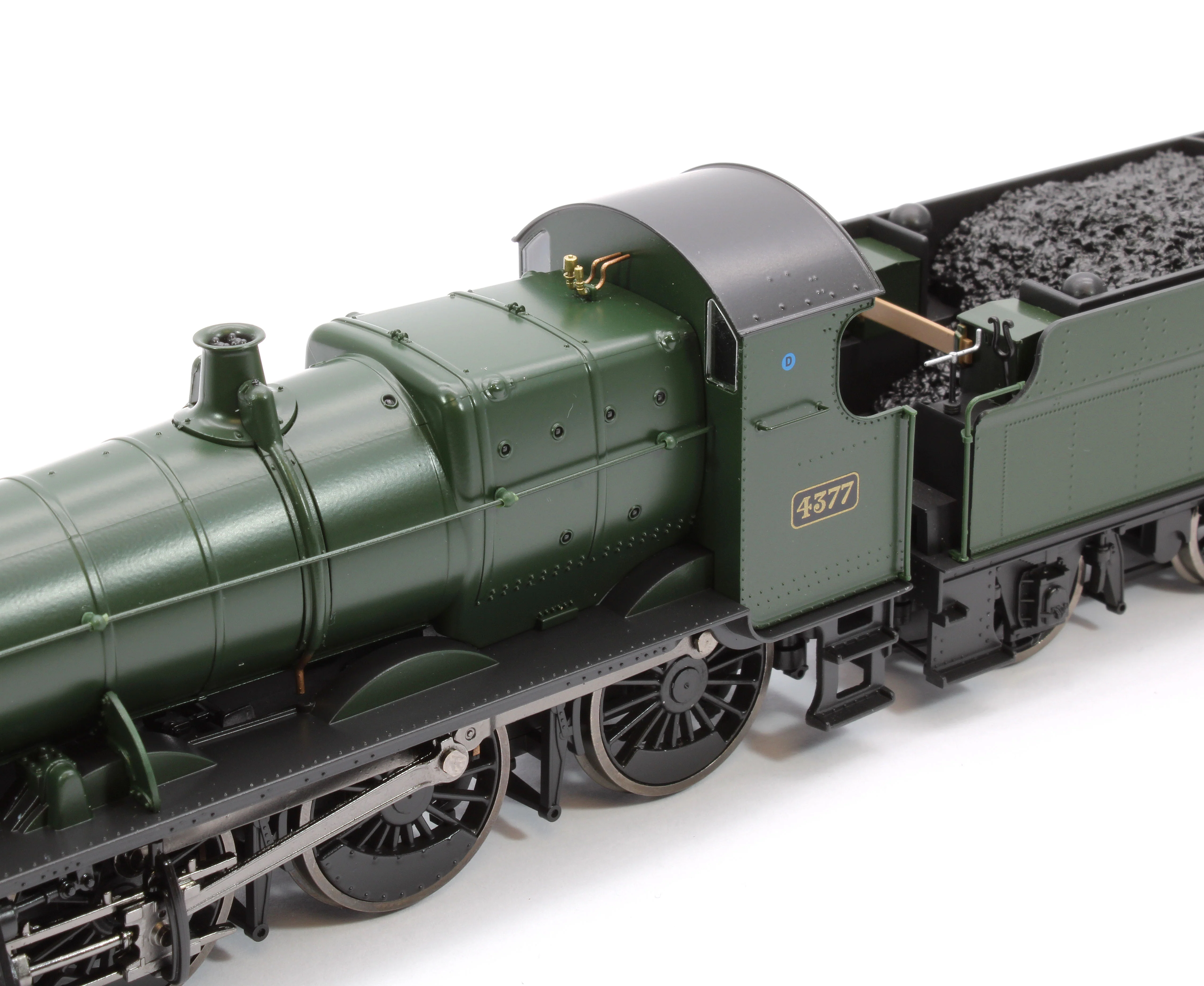 4S-043-011D GWR 43xx 2-6-0 Mogul 4377 GWR Shirt Button Steam Locomotive - DCC Fitted - Image 12