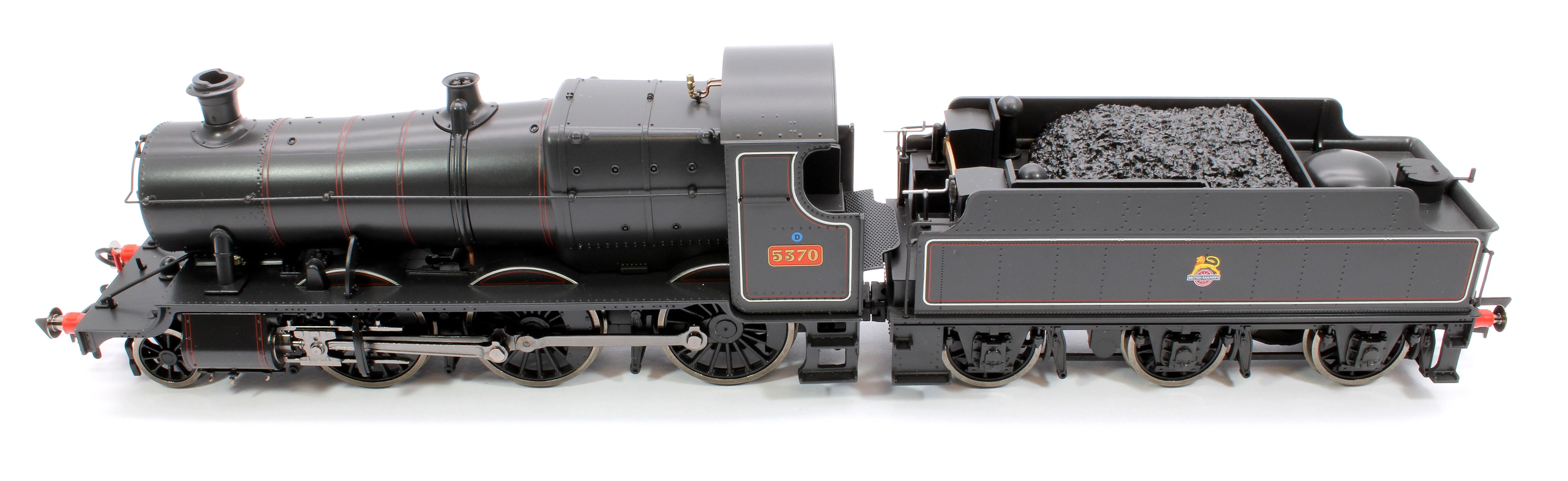 4S-043-013S GWR 43xx 2-6-0 Mogul 5370 BR Lined Black Early Crest Steam Locomotive - DCC Sound - Image 11
