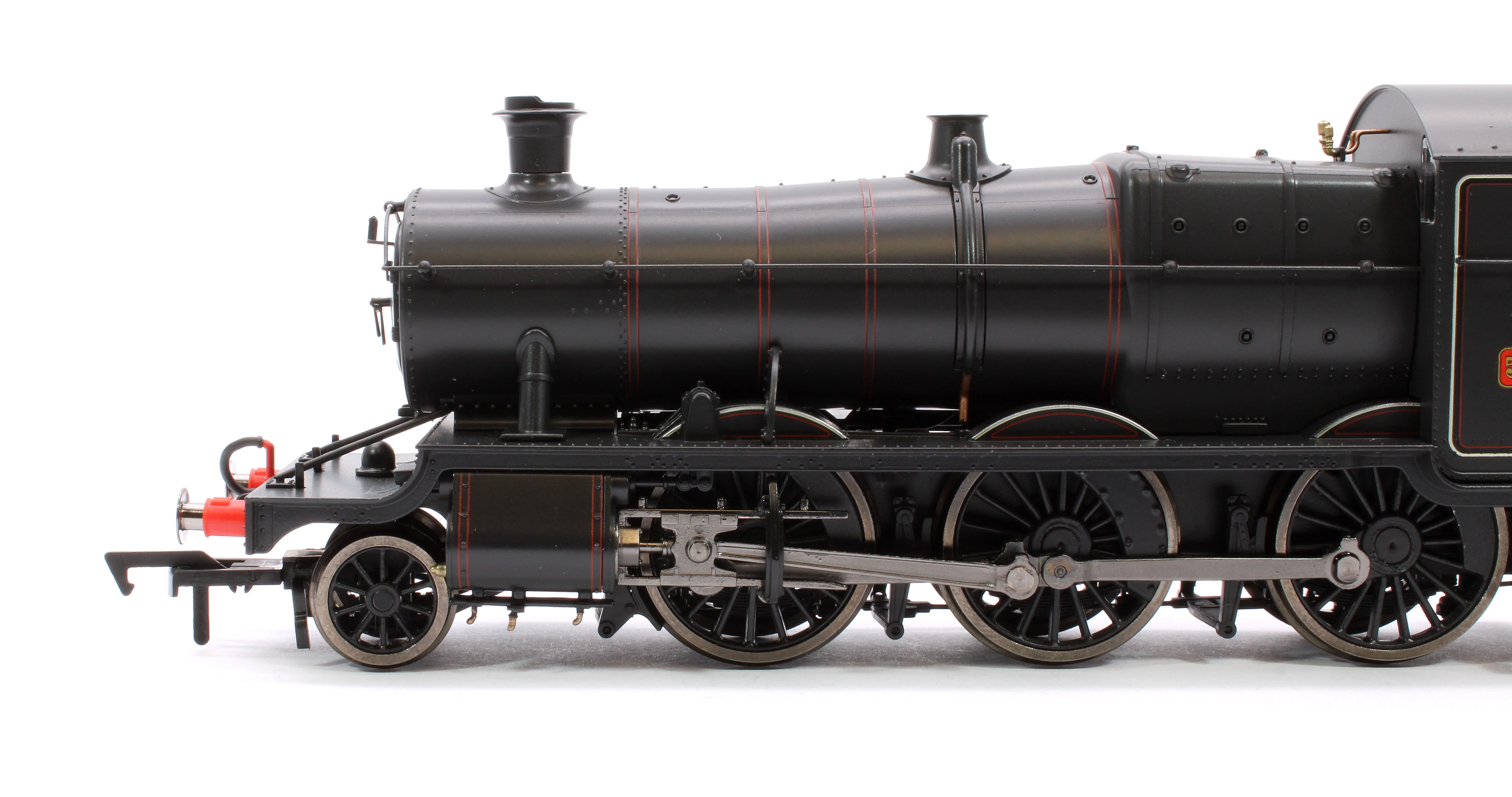 4S-043-013S GWR 43xx 2-6-0 Mogul 5370 BR Lined Black Early Crest Steam Locomotive - DCC Sound - Image 6