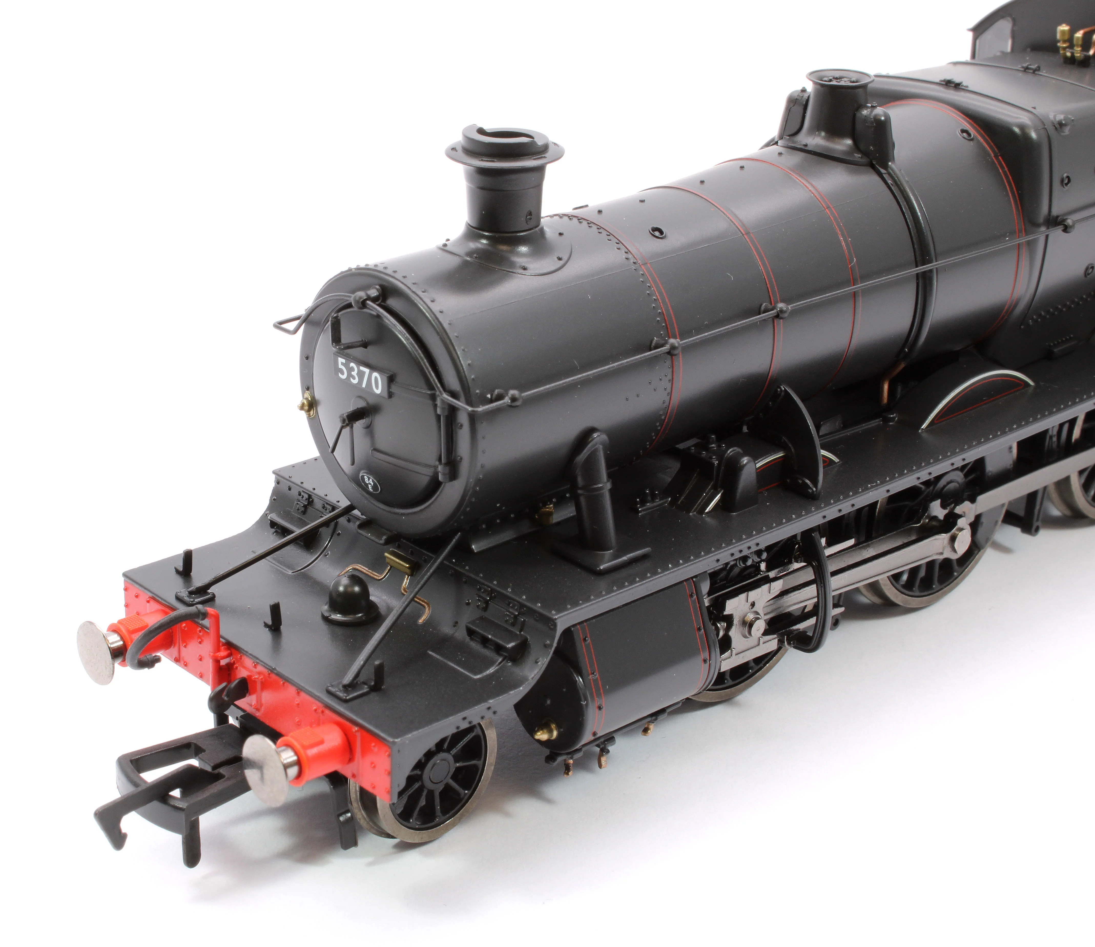 4S-043-013S GWR 43xx 2-6-0 Mogul 5370 BR Lined Black Early Crest Steam Locomotive - DCC Sound - Image 9