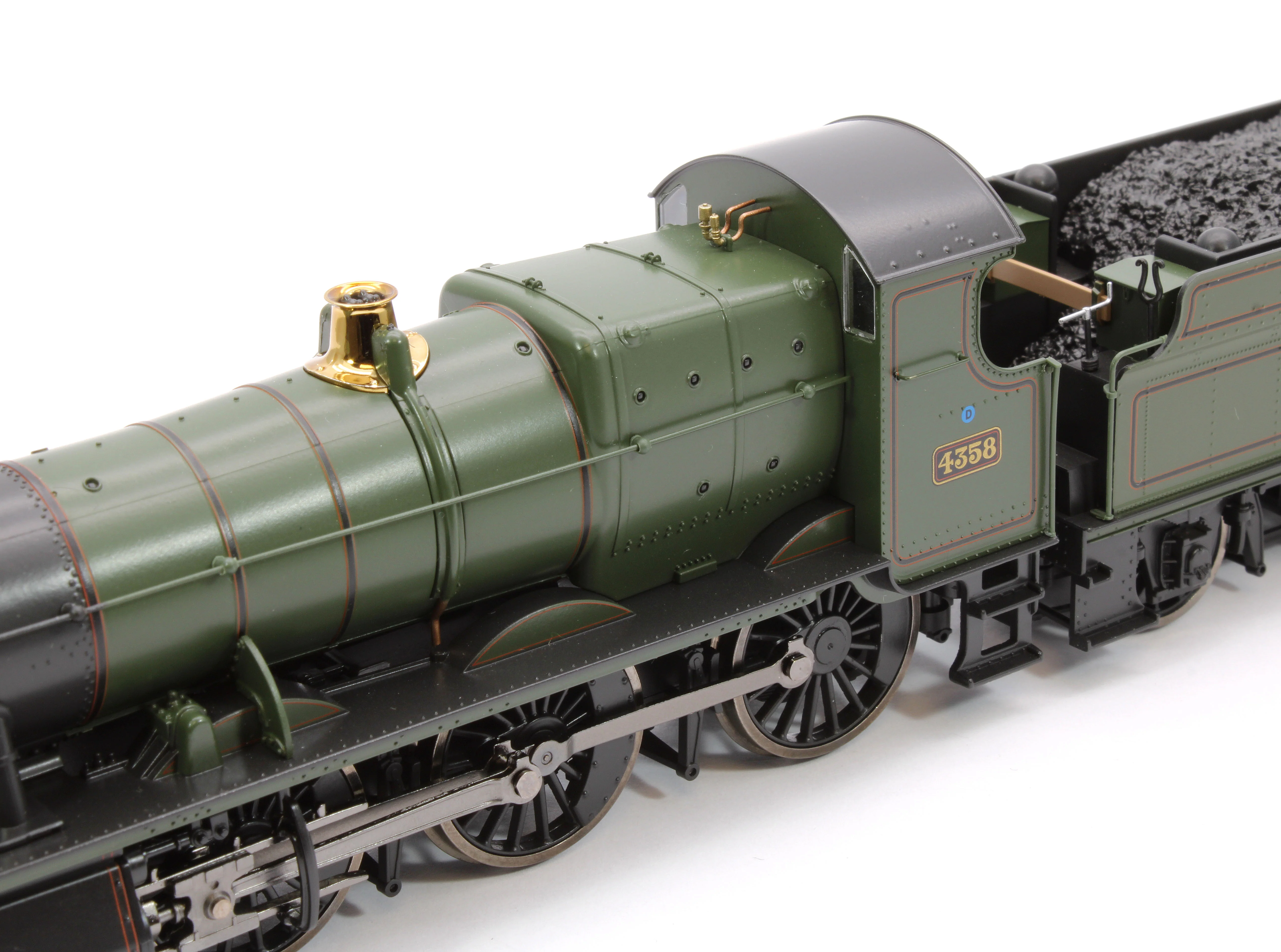 4S-043-015 GWR 43xx 2-6-0 Mogul 4358 BR Lined Green Early Crest Steam Locomotive - Image 12