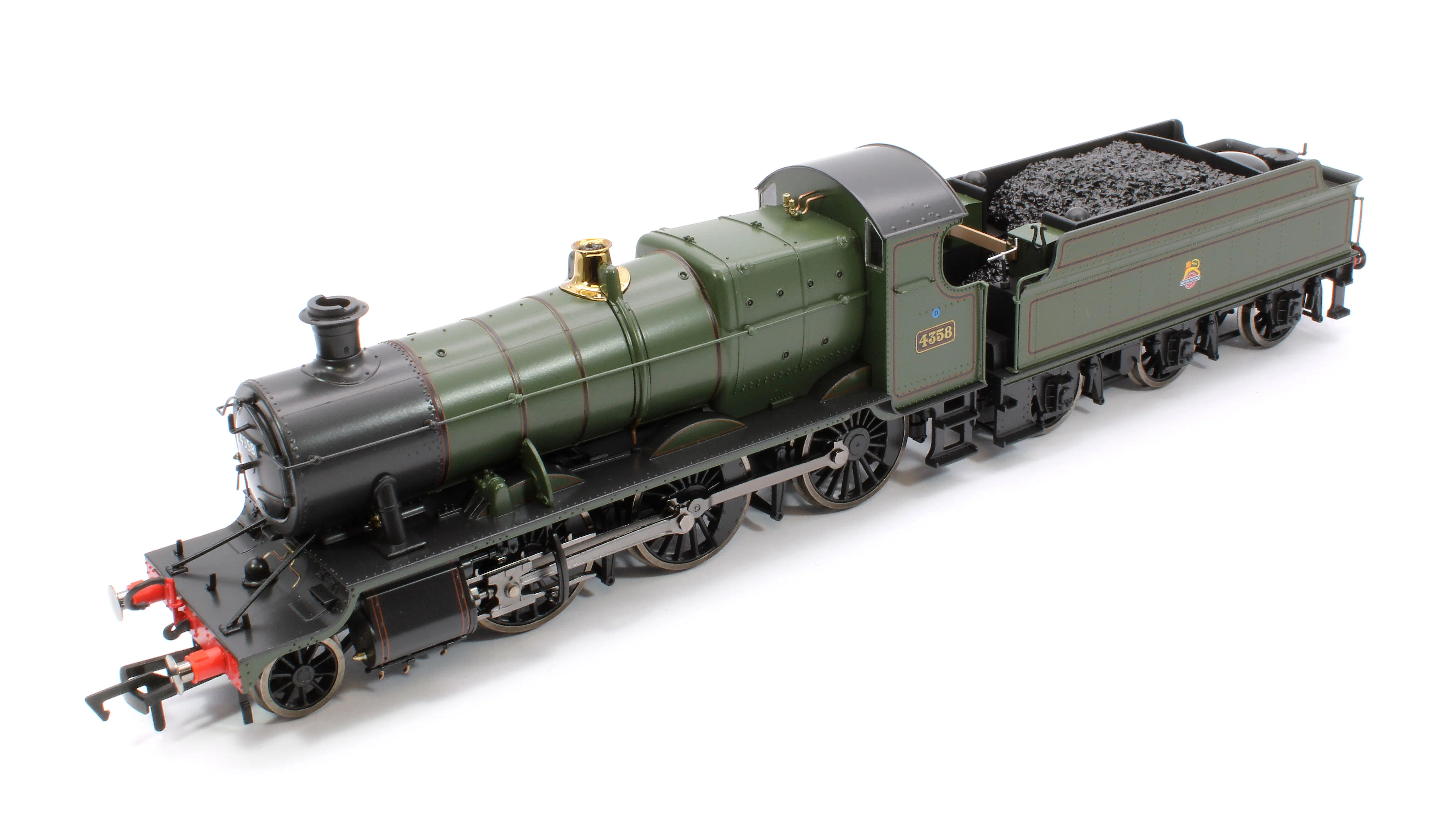 4S-043-015 GWR 43xx 2-6-0 Mogul 4358 BR Lined Green Early Crest Steam Locomotive - Image 13