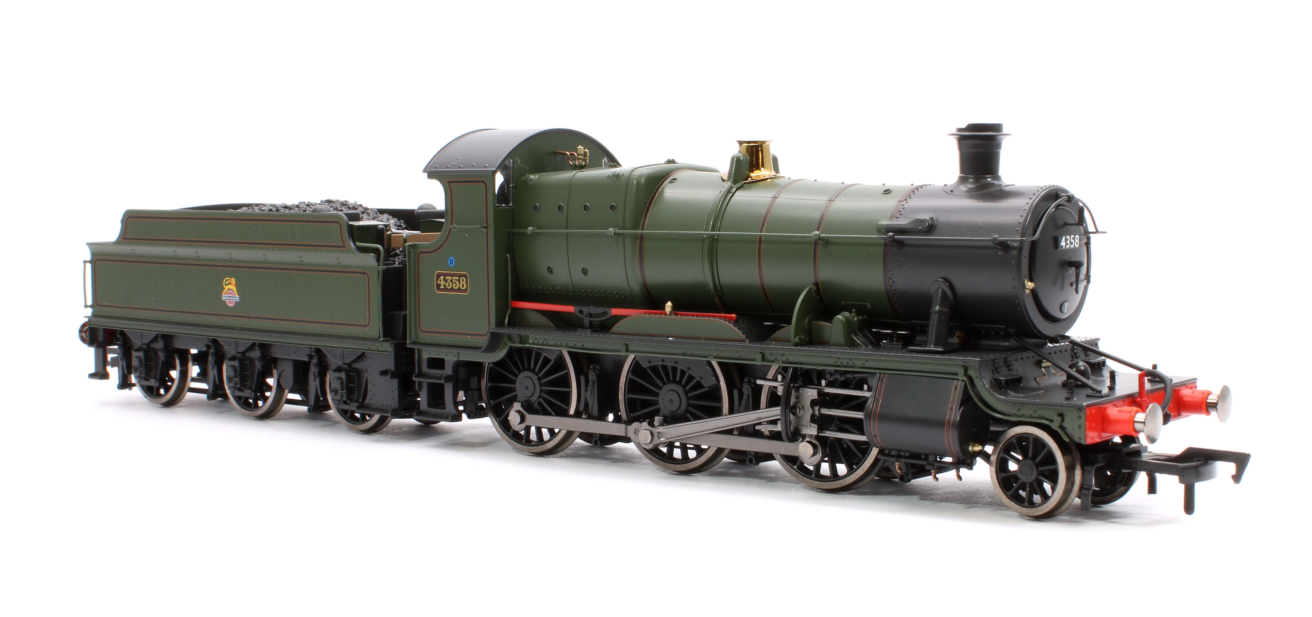 4S-043-015 GWR 43xx 2-6-0 Mogul 4358 BR Lined Green Early Crest Steam Locomotive - Image 4