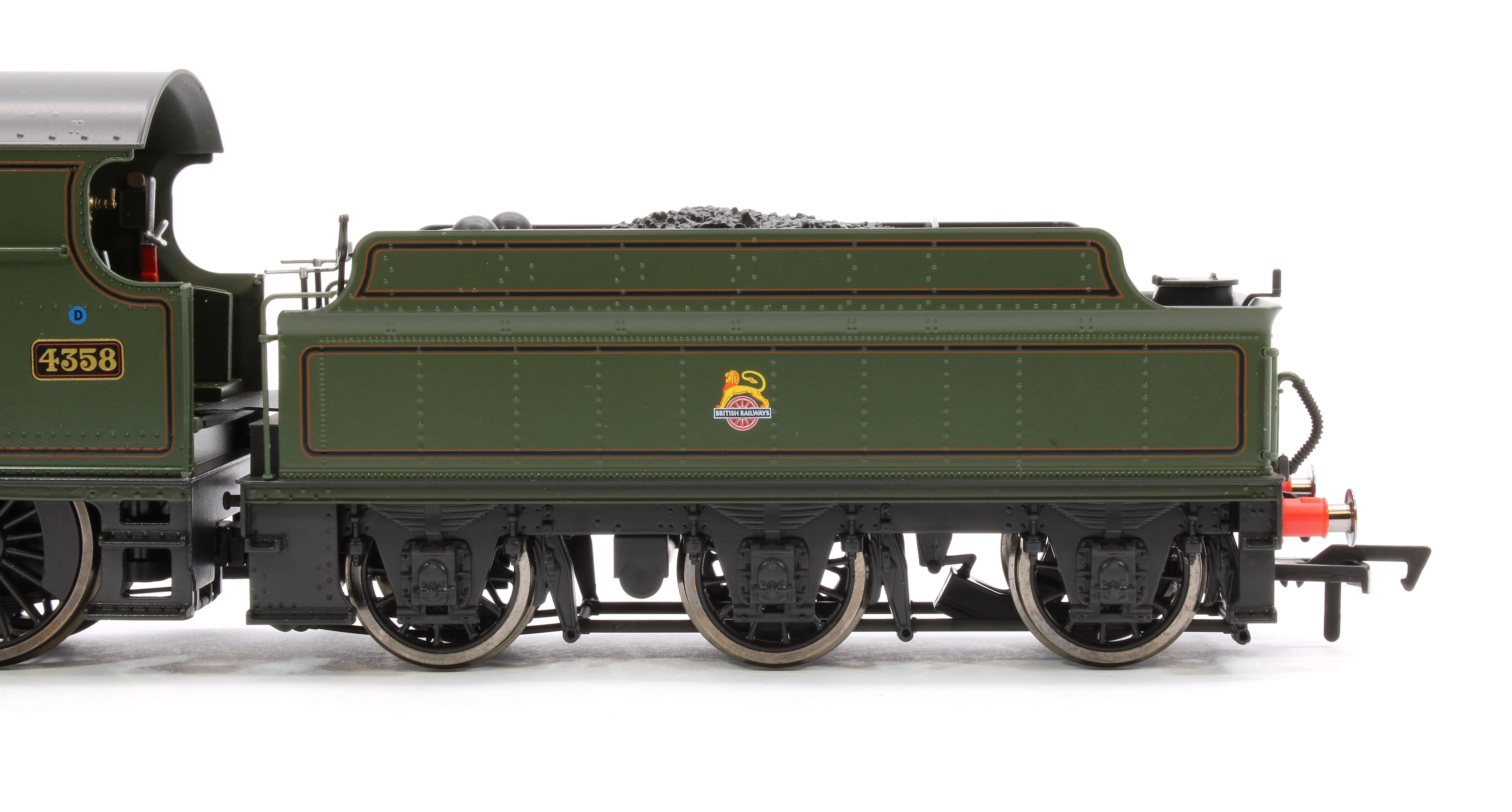 Pre-Owned 4S-043-015 GWR 43xx 2-6-0 Mogul 4358 BR Lined Green Early Crest Steam Locomotive - Image 7