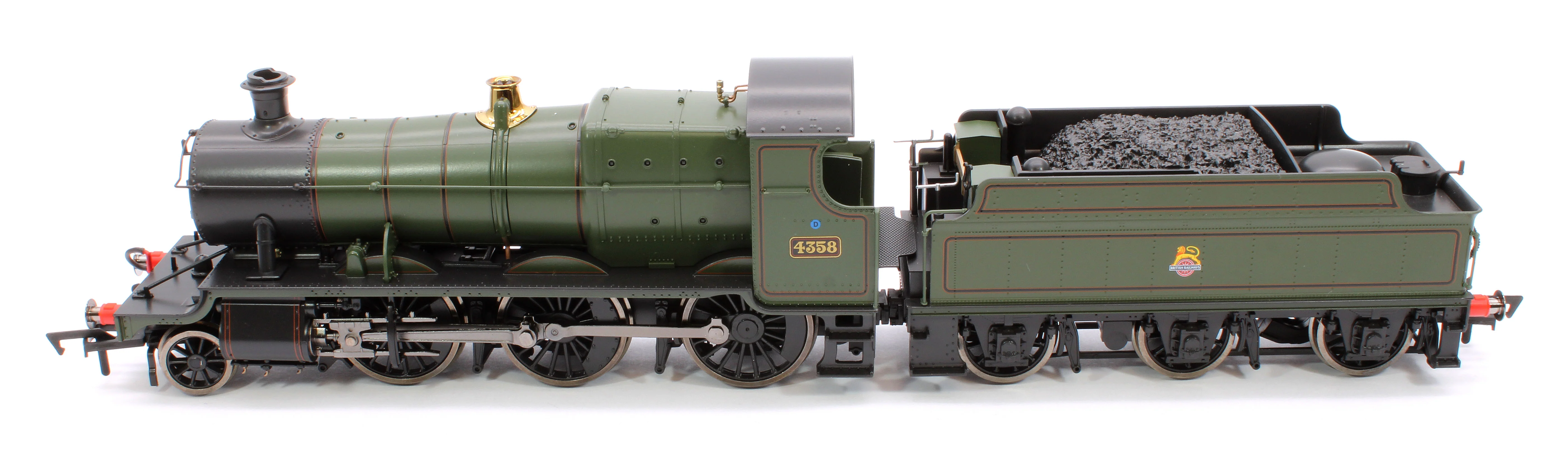 4S-043-015D GWR 43xx 2-6-0 Mogul 4358 BR Lined Green Early Crest Steam Locomotive - DCC Fitted - Image 11