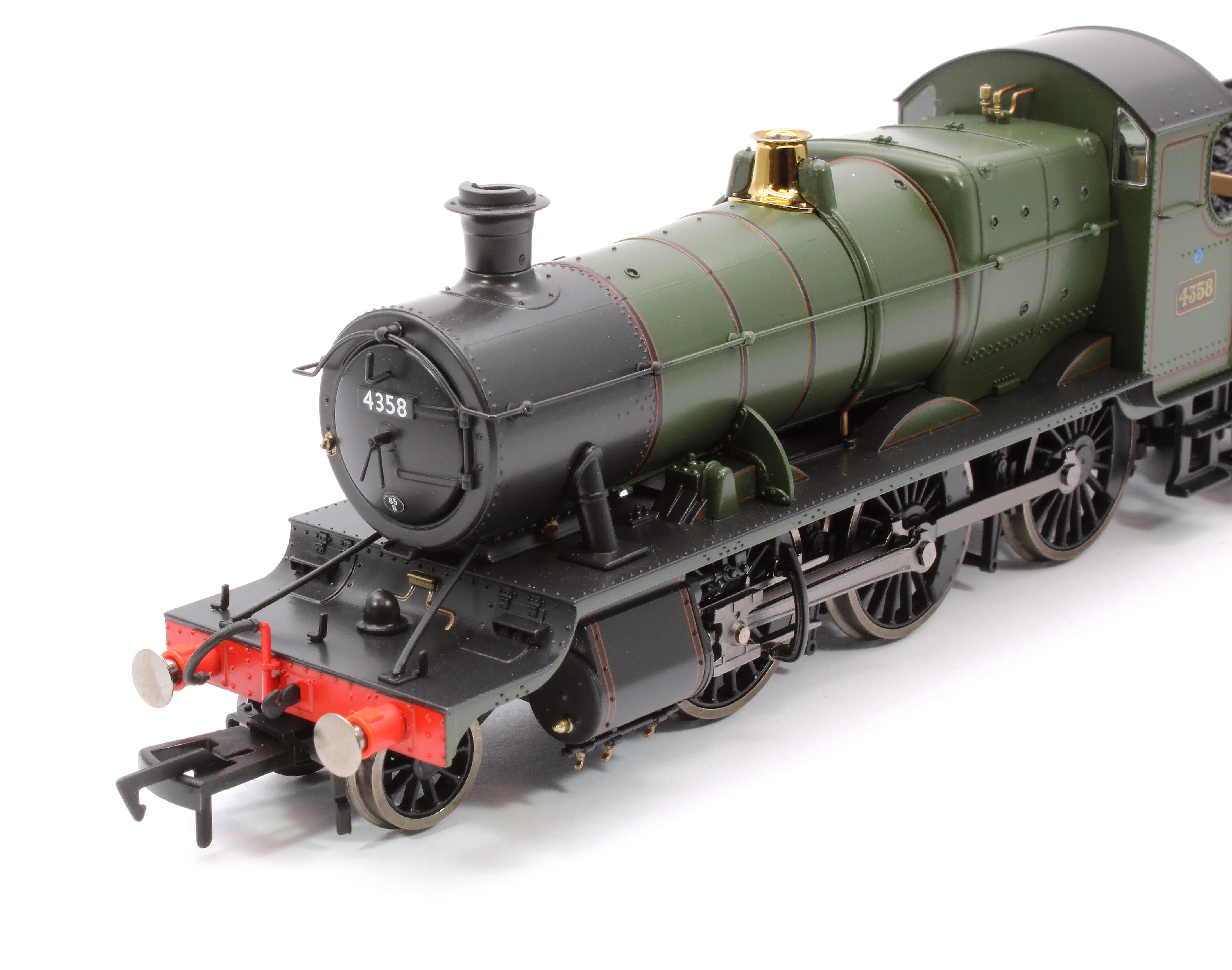 4S-043-015D GWR 43xx 2-6-0 Mogul 4358 BR Lined Green Early Crest Steam Locomotive - DCC Fitted - Image 9