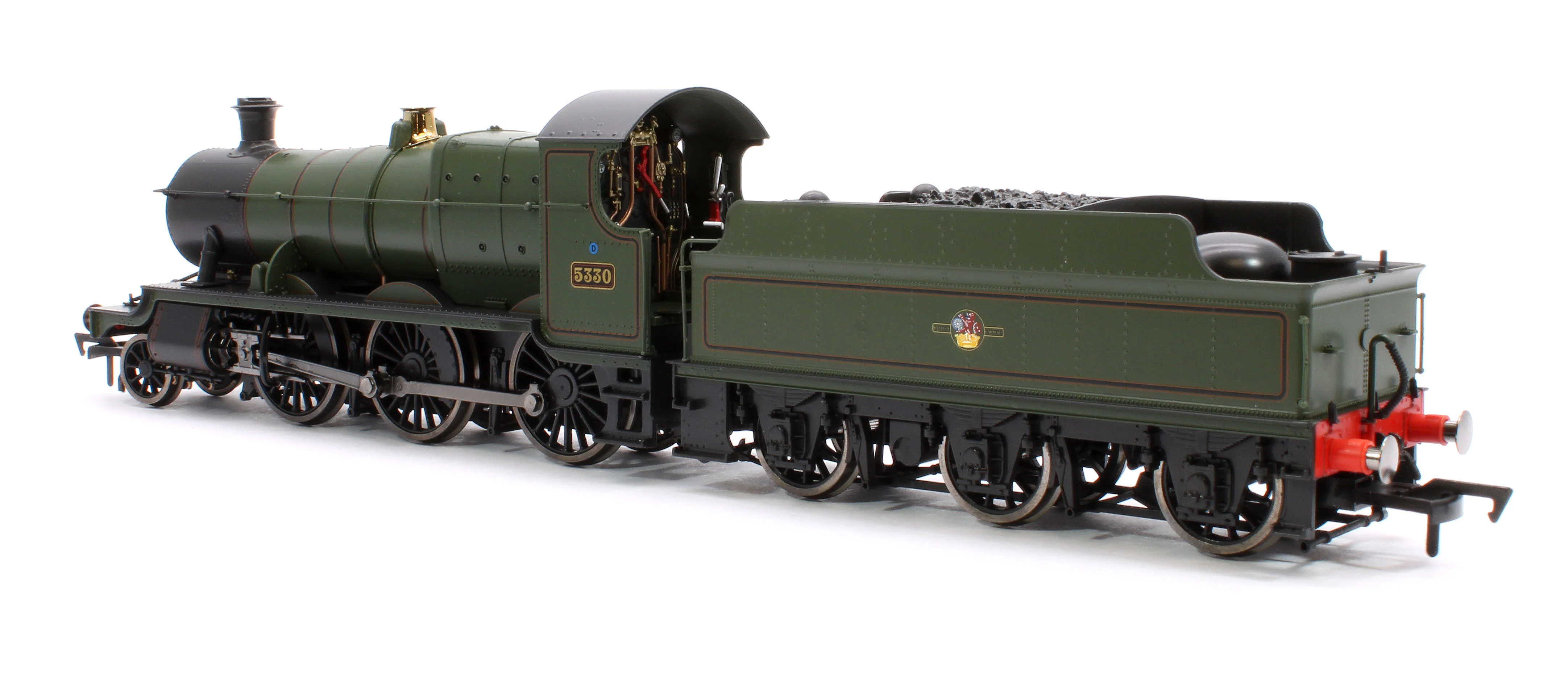 4S-043-016 GWR 43xx 2-6-0 Mogul 5330 BR Lined Green Late Crest Steam Locomotive - Image 2