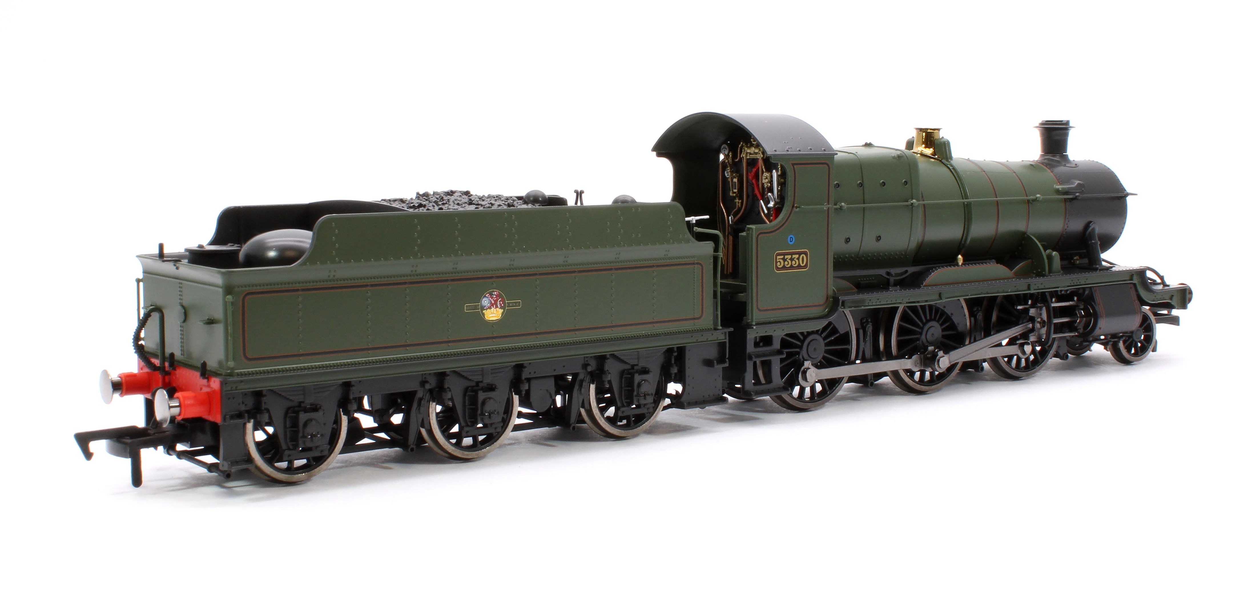 4S-043-016 GWR 43xx 2-6-0 Mogul 5330 BR Lined Green Late Crest Steam Locomotive - Image 3