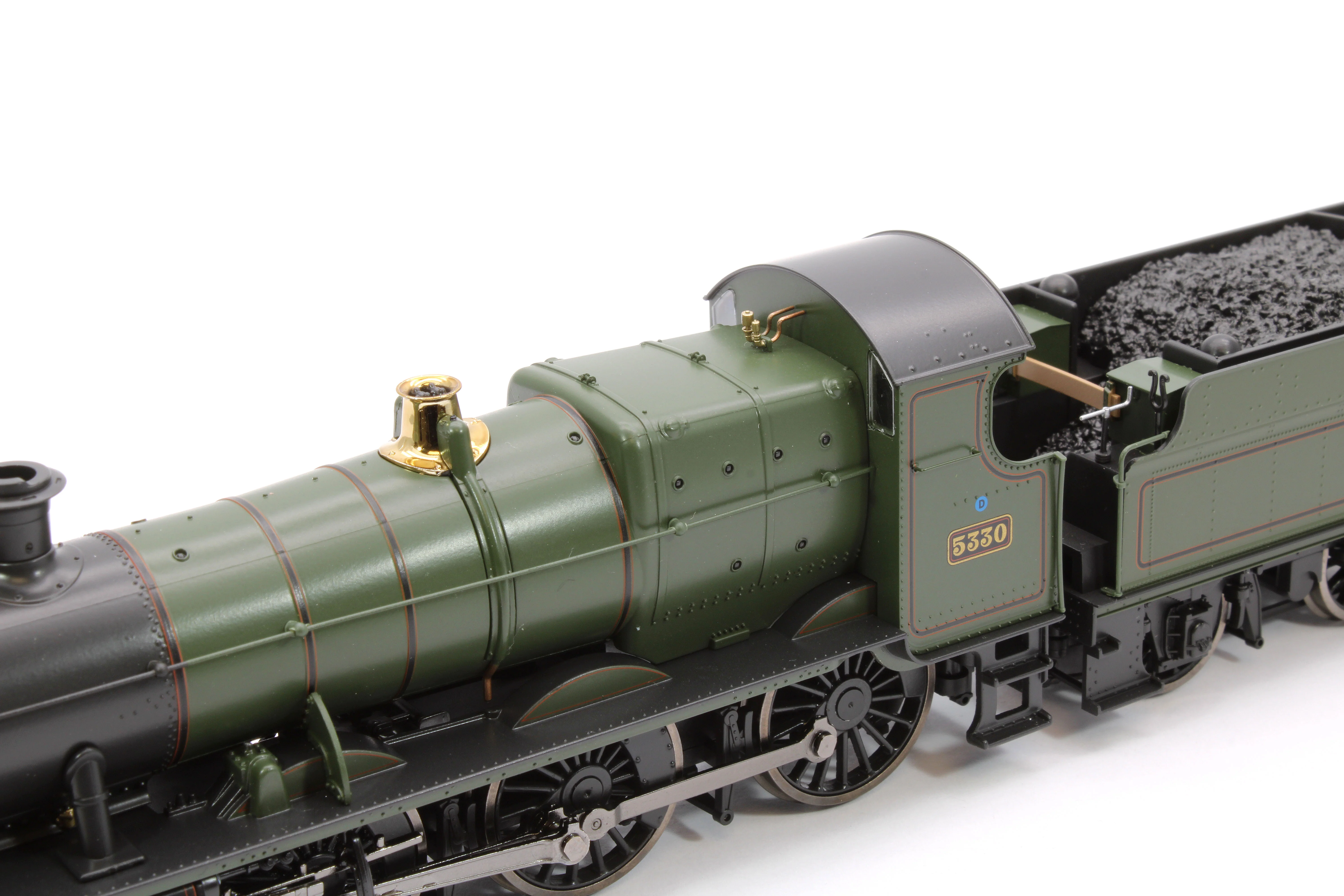 4S-043-016S GWR 43xx 2-6-0 Mogul 5330 BR Lined Green Late Crest Steam Locomotive - DCC Sound - Image 12
