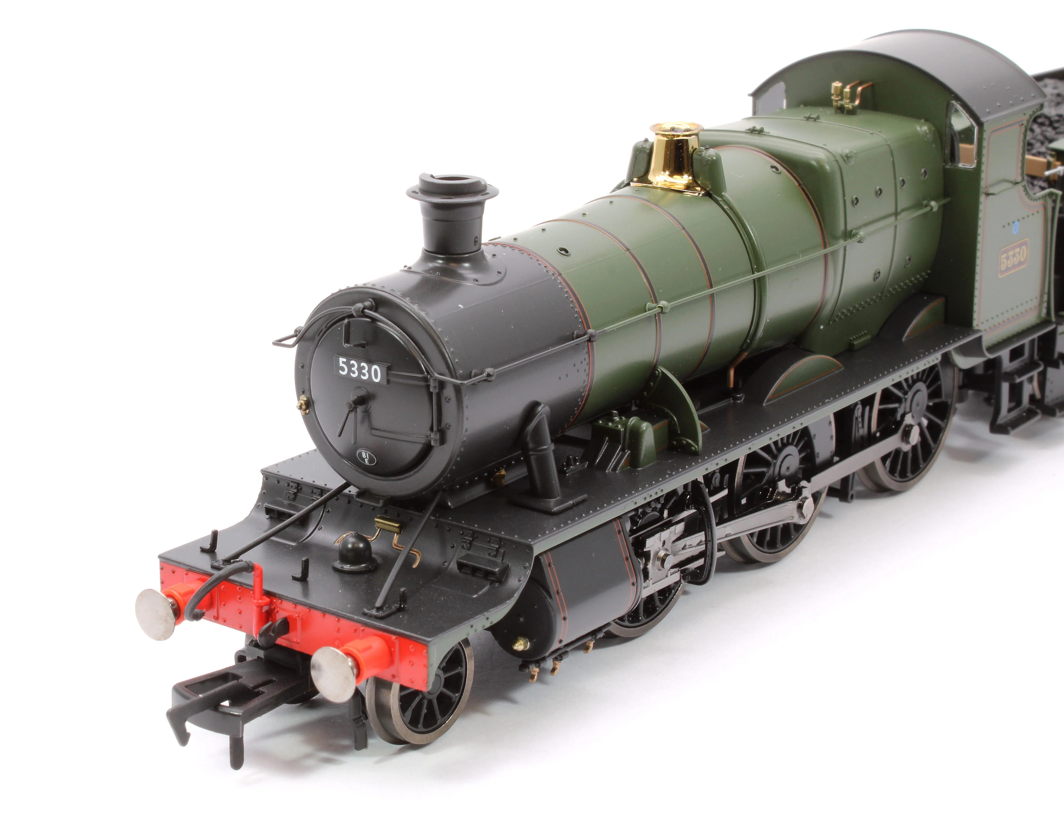 4S-043-016S GWR 43xx 2-6-0 Mogul 5330 BR Lined Green Late Crest Steam Locomotive - DCC Sound - Image 9