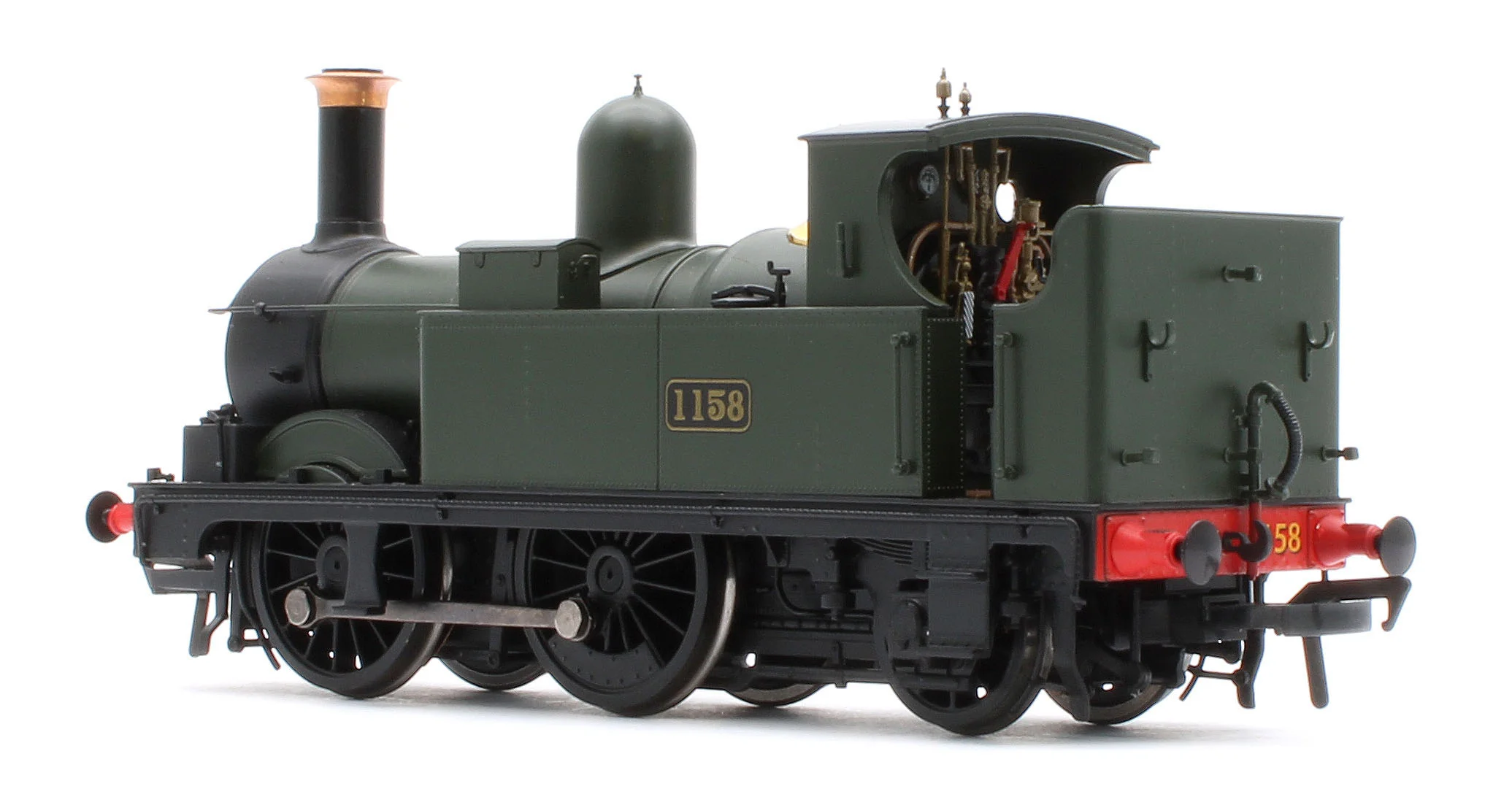 4S-517-003 GWR 517 Class 0-4-2 1158 G.W. Green Steam Locomotive - Image 3