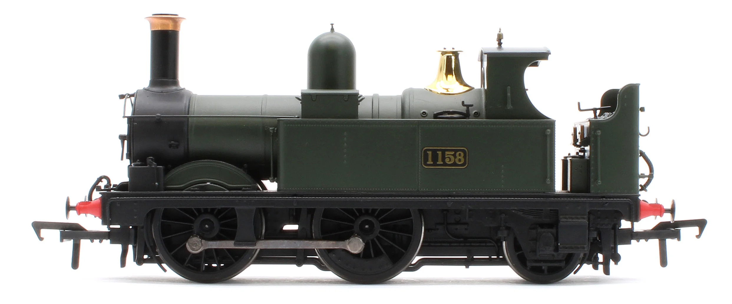 4S-517-003D GWR 517 Class 0-4-2 1158 G.W. Green Steam Locomotive - DCC Fitted - Image 2