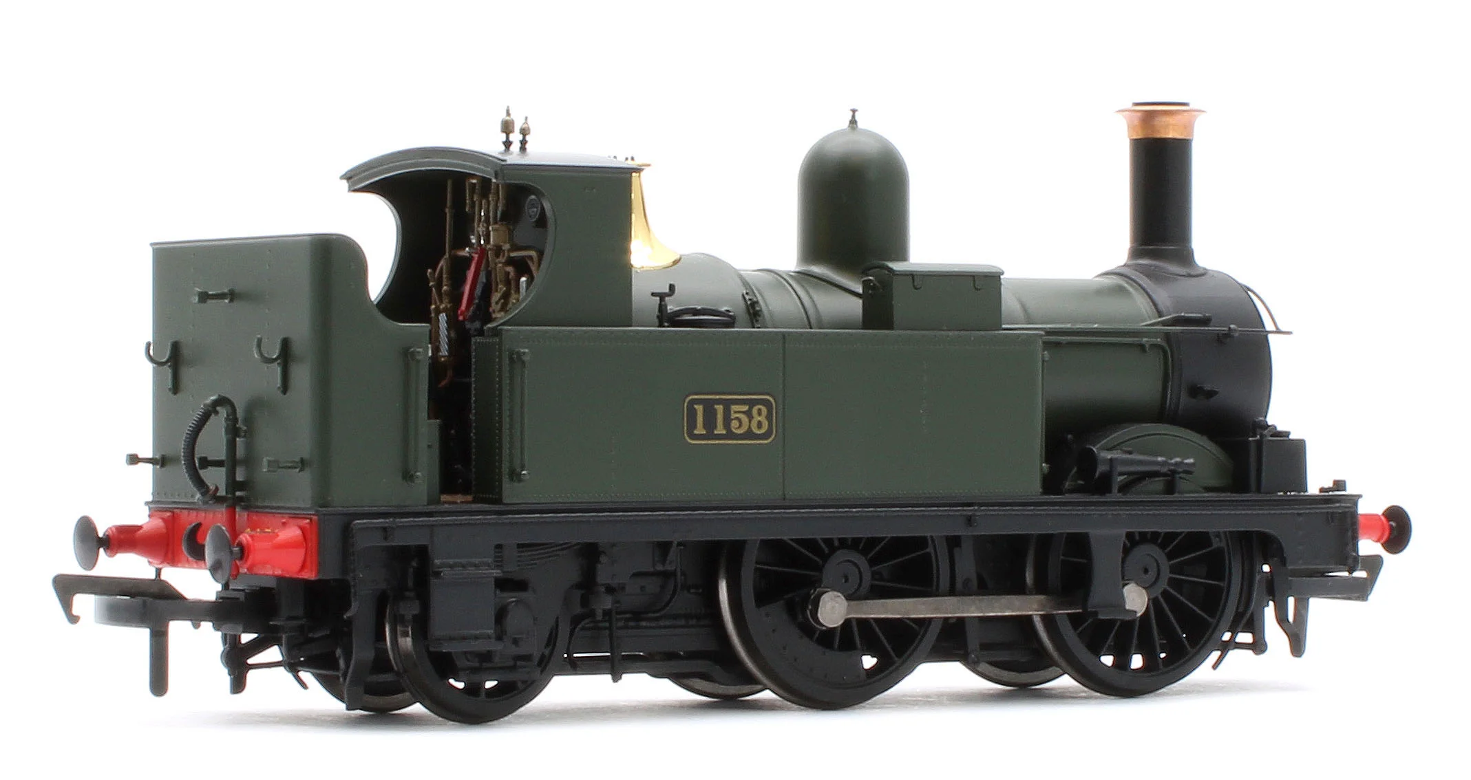 4S-517-003S GWR 517 Class 0-4-2 1158 G.W. Green Steam Locomotive - DCC Sound - Image 4