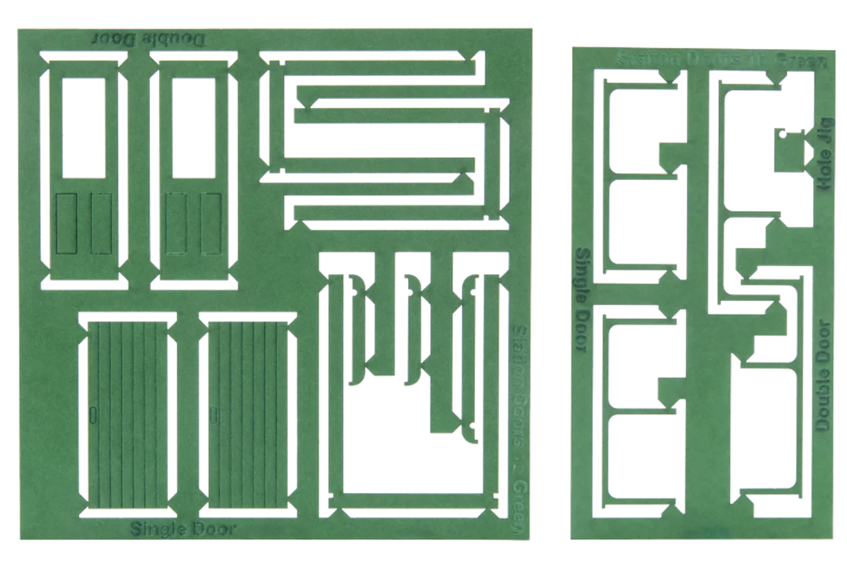 7C-000-001 Kitmaster Genesis - Working Station Doors Green - Image 2