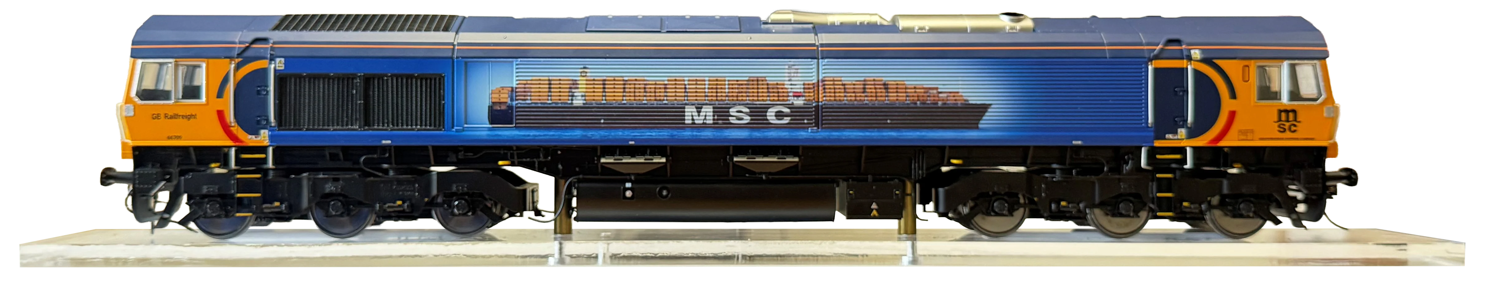 7D-066-003 Class 66 709 GBRF Sorrento MSC Livery Diesel Locomotive