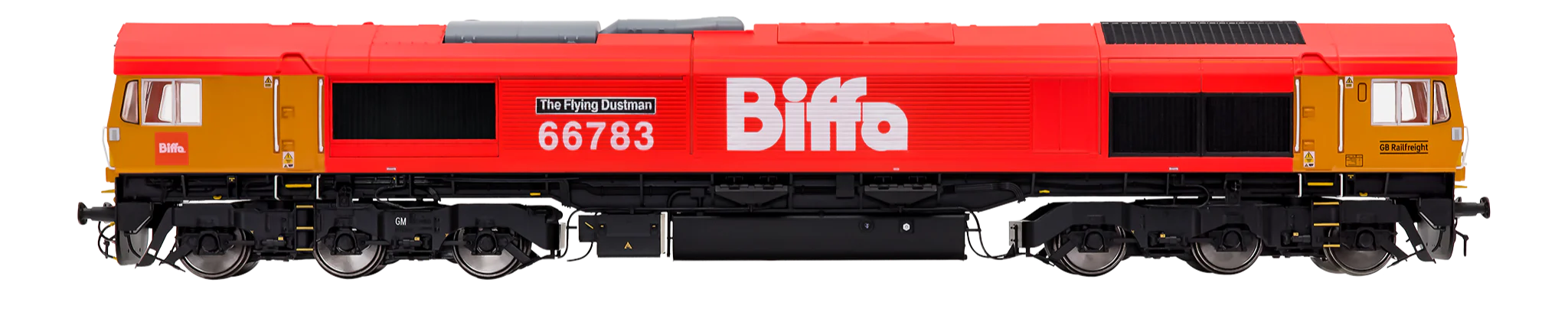 7D-066-006D Class 66 783 GBRF Biffa 'The Flying Dustman' Diesel Locomotive - DCC Fitted - Image 5