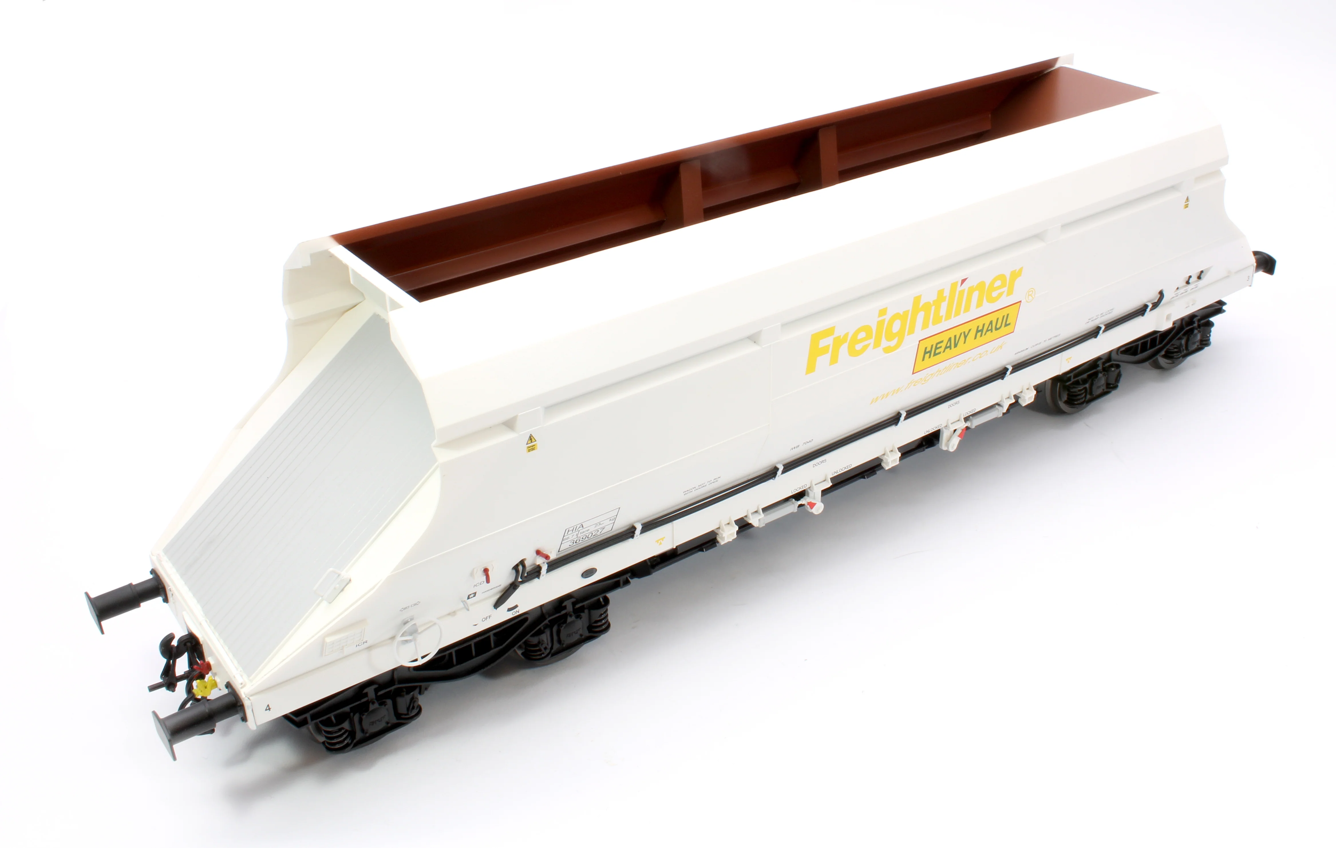 7F-026-003 HIA Freightliner White Heavy Haul Limestone Hopper 369027 - Image 4