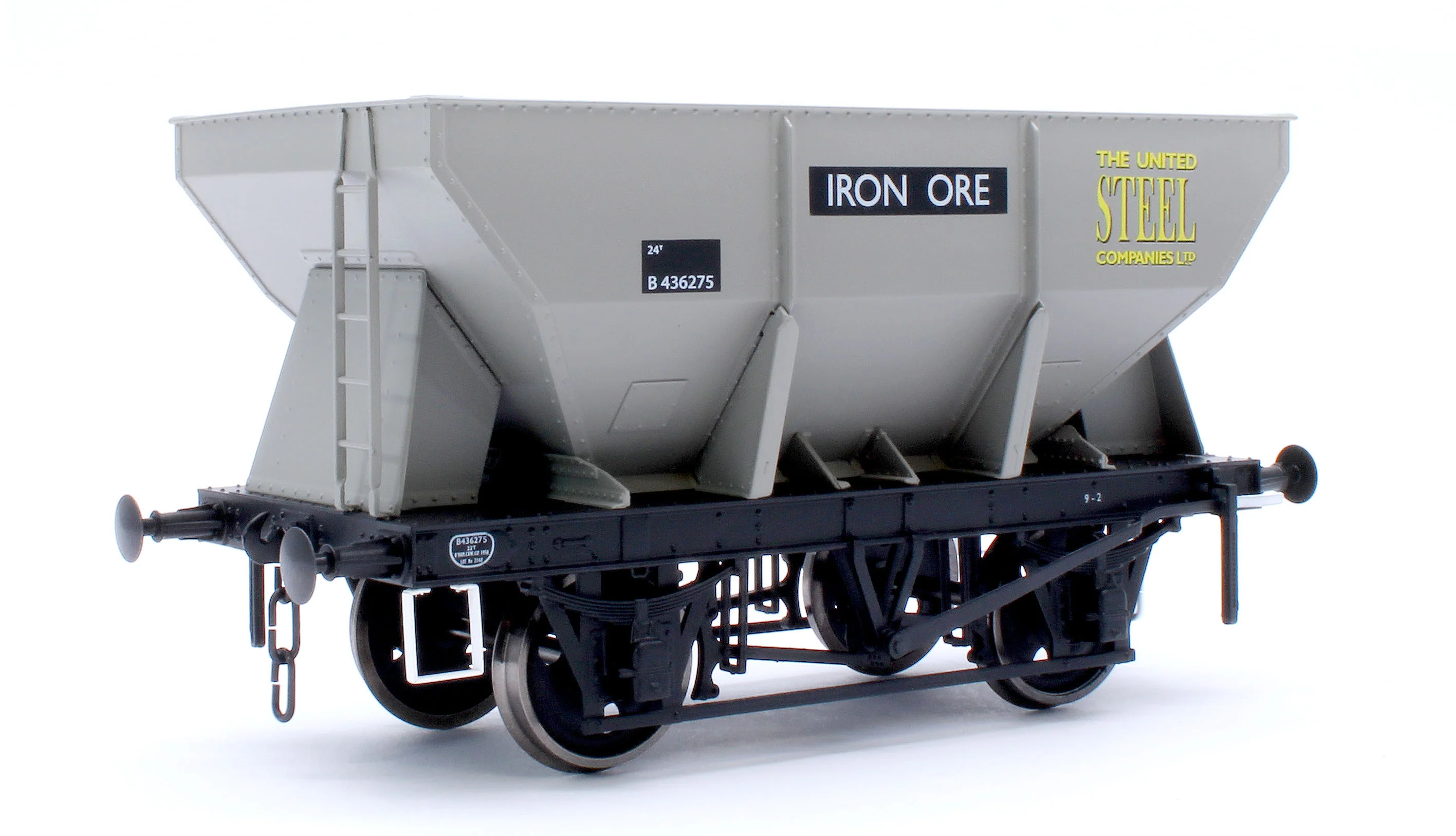 7F-033-008 24t Steel Hopper United Steel BR Grey No.B436275 - Image 3