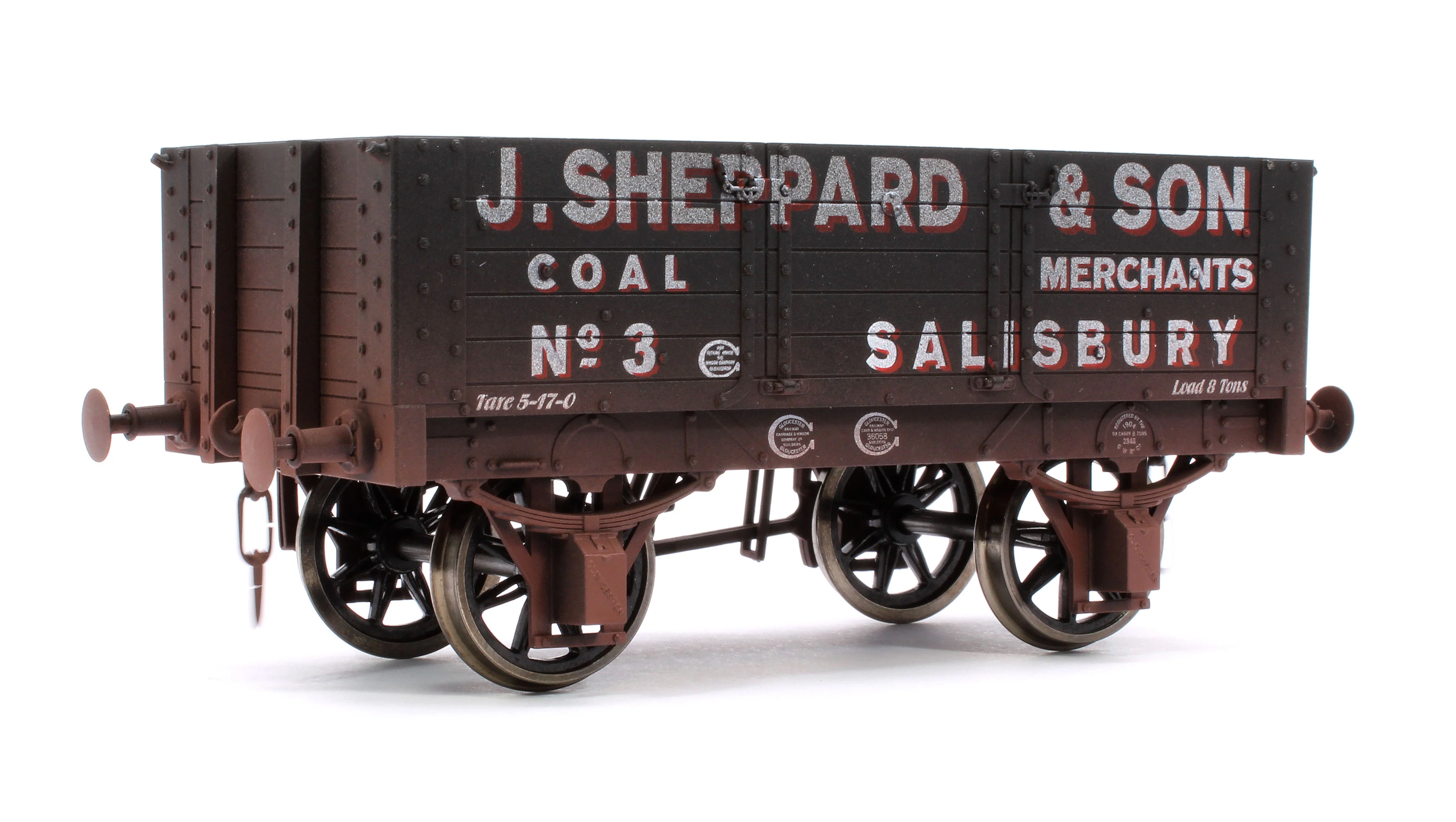 7F-052-010W 5 Plank 9 Ft J Sheppard No3 - Weathered - Image 3