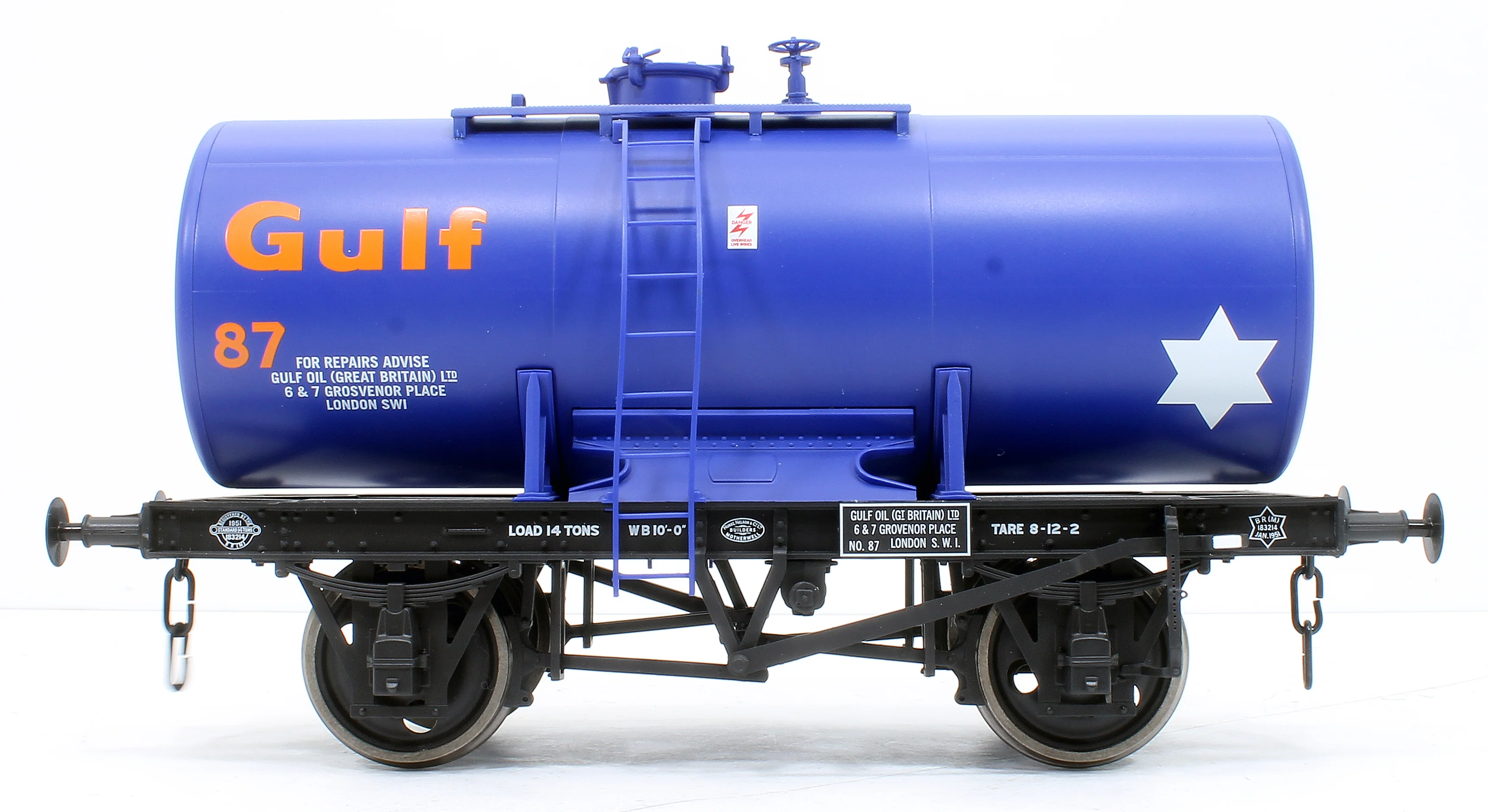 7F-063-004 14T Gulf # 87 Class B Anchor Mounted Tank - Image 3