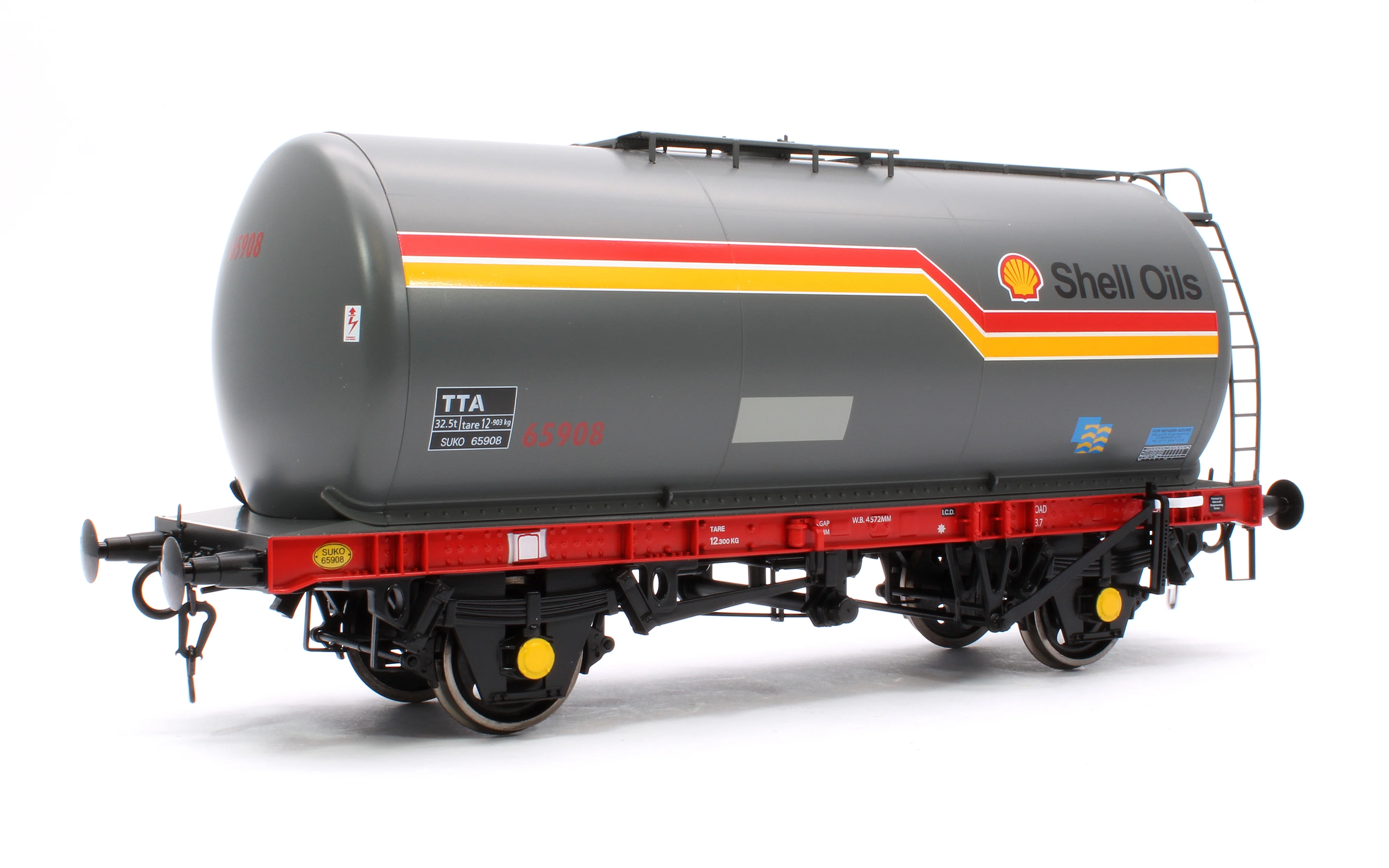 7F-064-005 TTA 45T Tanker Shell Oils Dark Grey/Stripe 65908 - Image 3