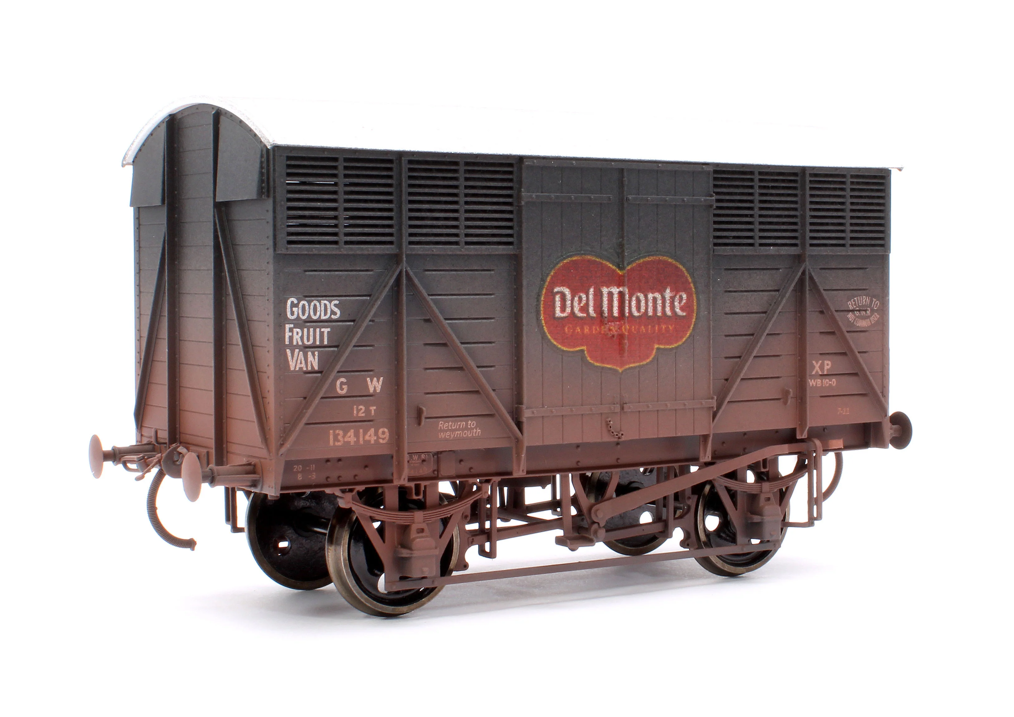 7F-067-004W 12T Great Western Fruit Van Del Monte No.134149 - Weathered