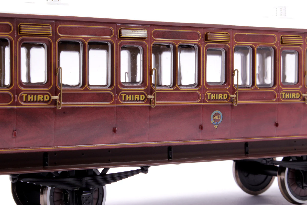7P-020-100 Stroudley 4 Wheel Suburban Oil Lit 3rd Mahogany 861 - Image 4